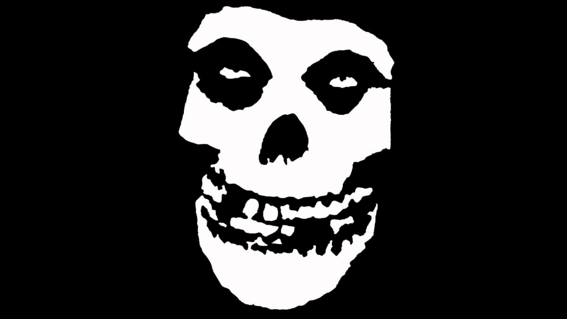 Teschio Misfits bianco e nero, 1920x1080 Full HD 1080p, PC