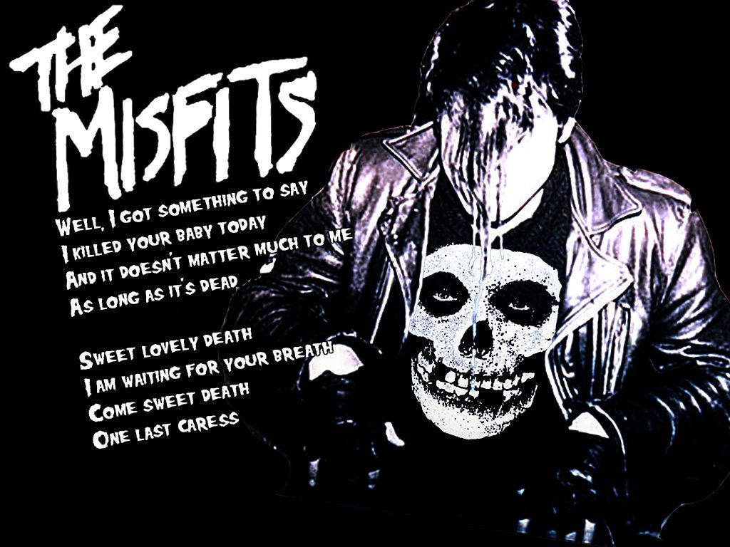 The Misfits teschio testo, 1024x768 HD, PC