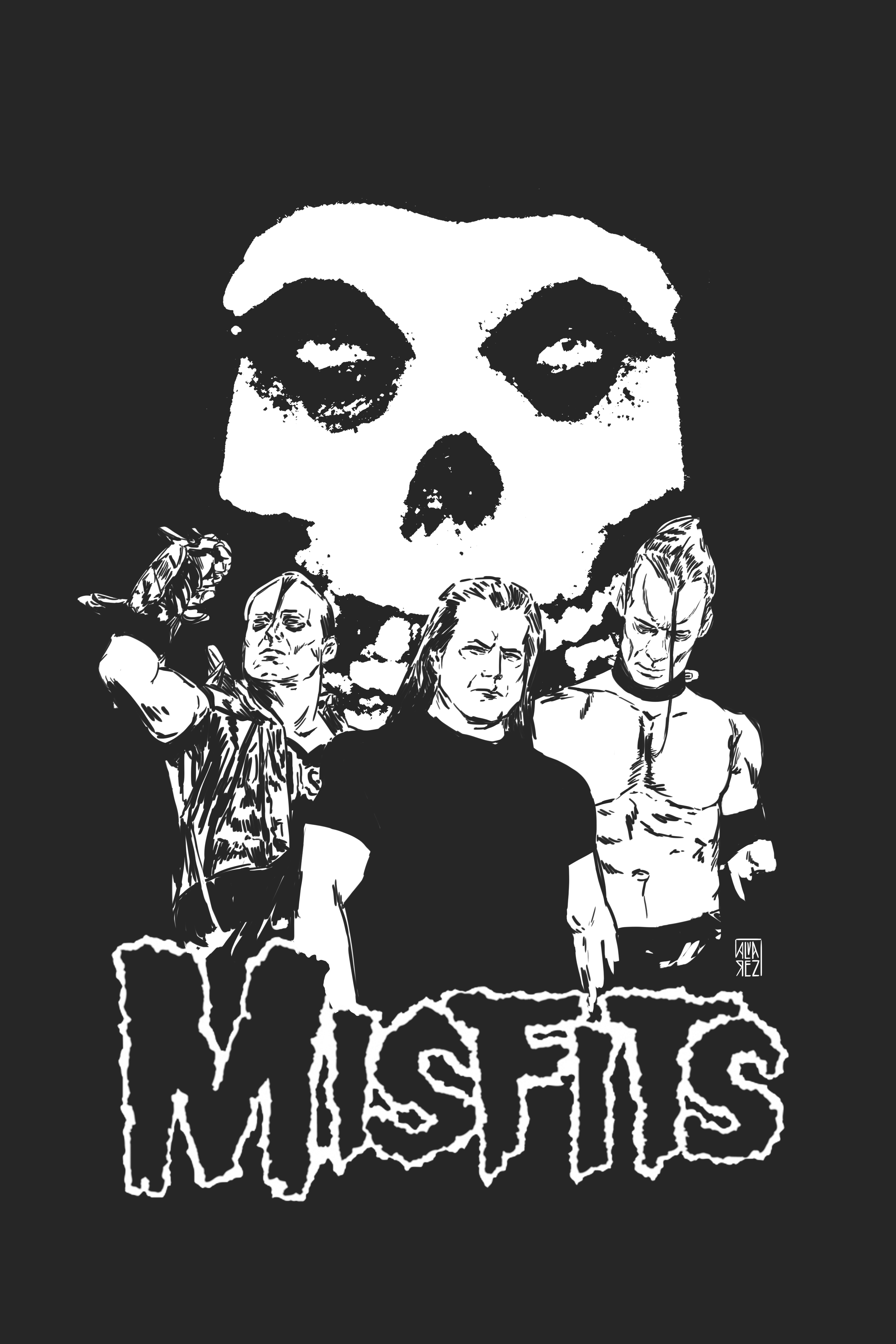 Teschio Misfits e band, 3000x4500 Full HD Verticale, Google Pixel