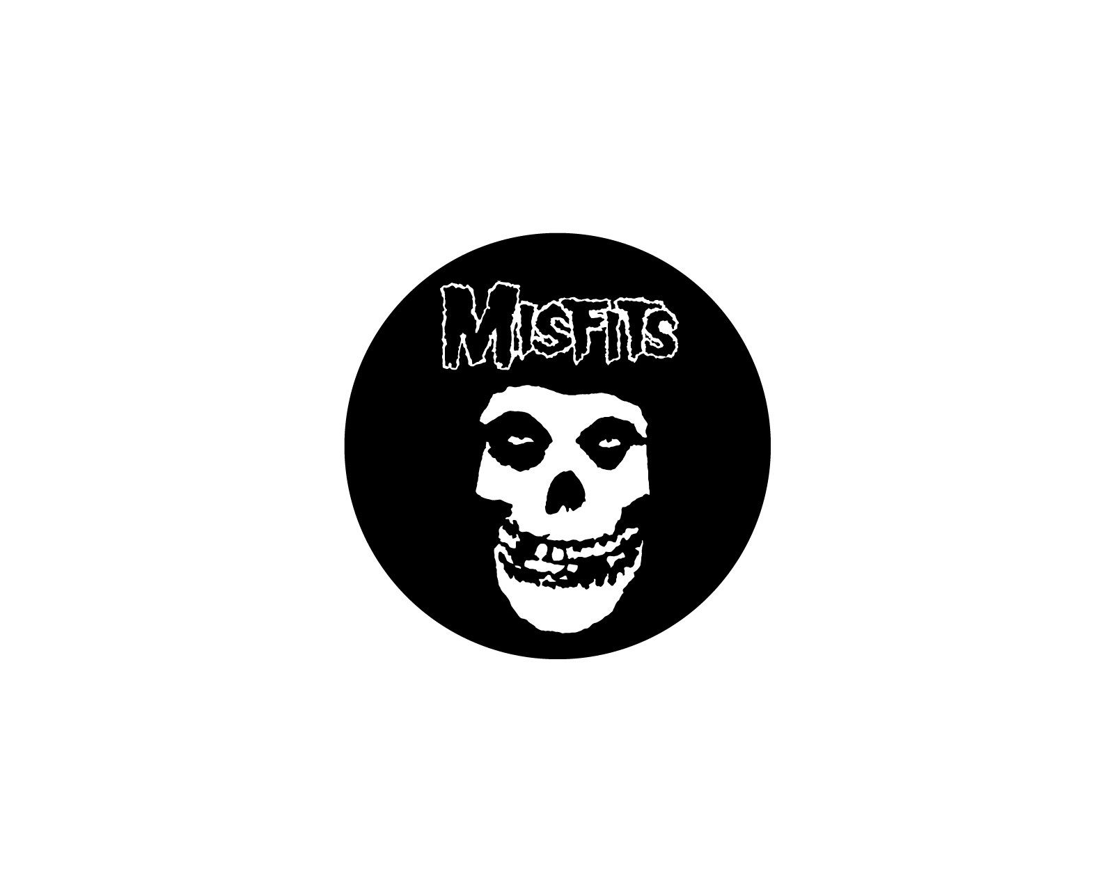 Teschio Misfits logo bianco nero, 1600x1280 HD, Lenovo Legion