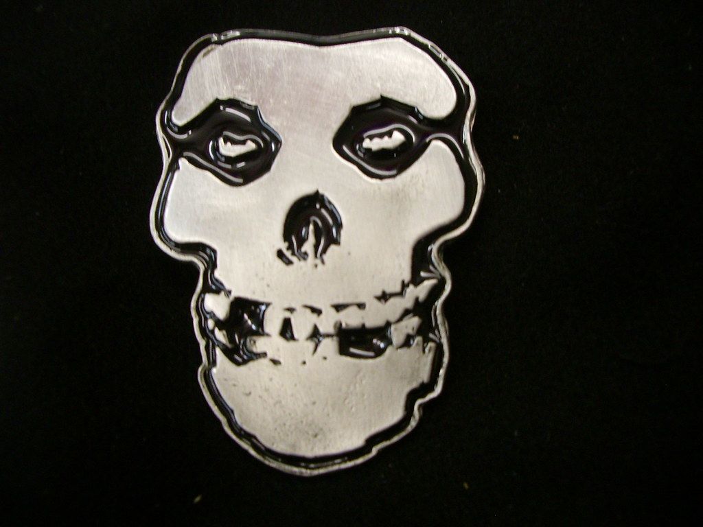 Teschio dei Misfits bianco nero, 1024x768 HD, Desktop