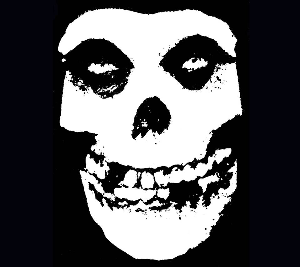 Teschio Misfits bianco nero, Glenn Danzig, 960x854 HD, PC