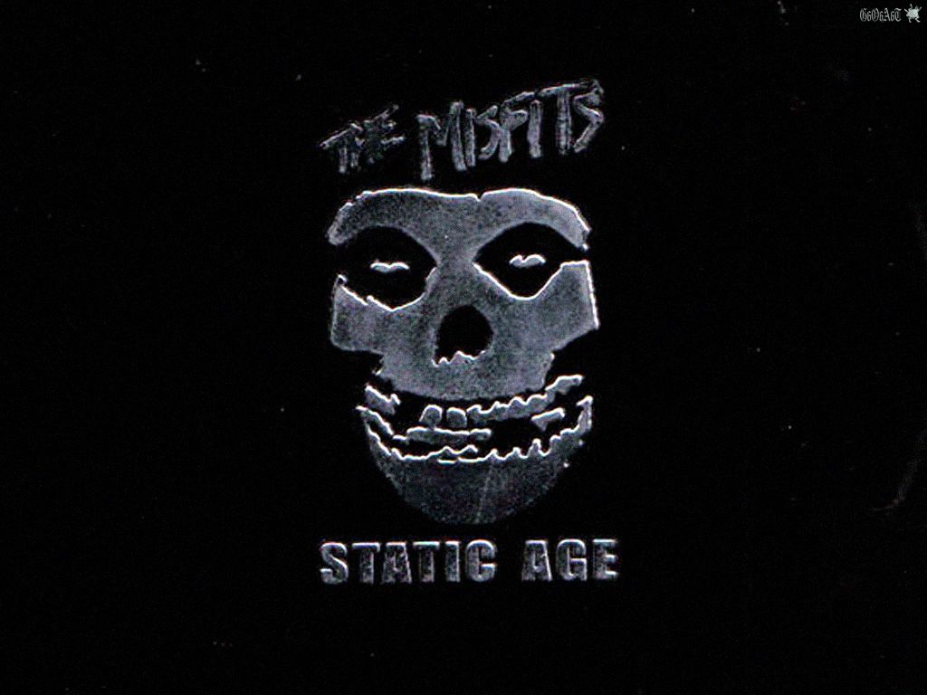 Teschio Misfits logo band, 1024x768 HD, Desktop