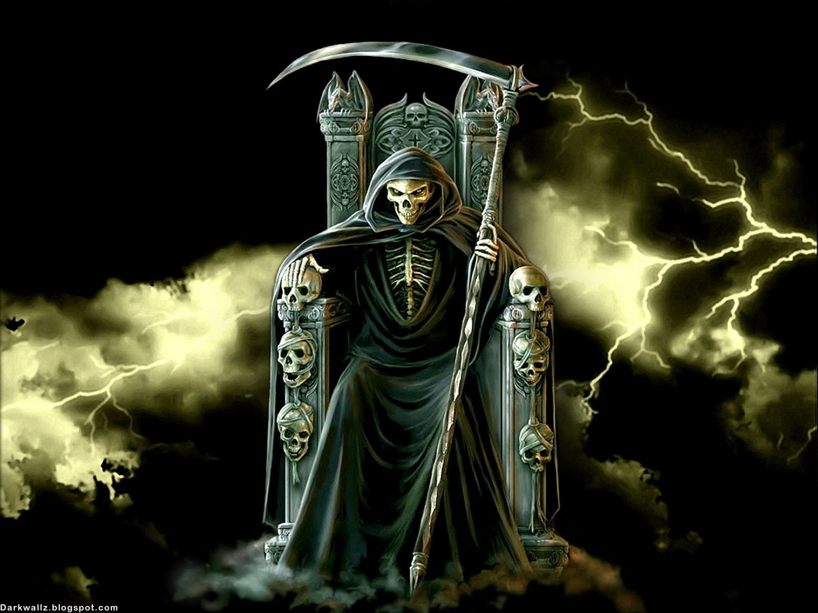 Morte con falce su trono, 1600x1200 HD Ready, PC