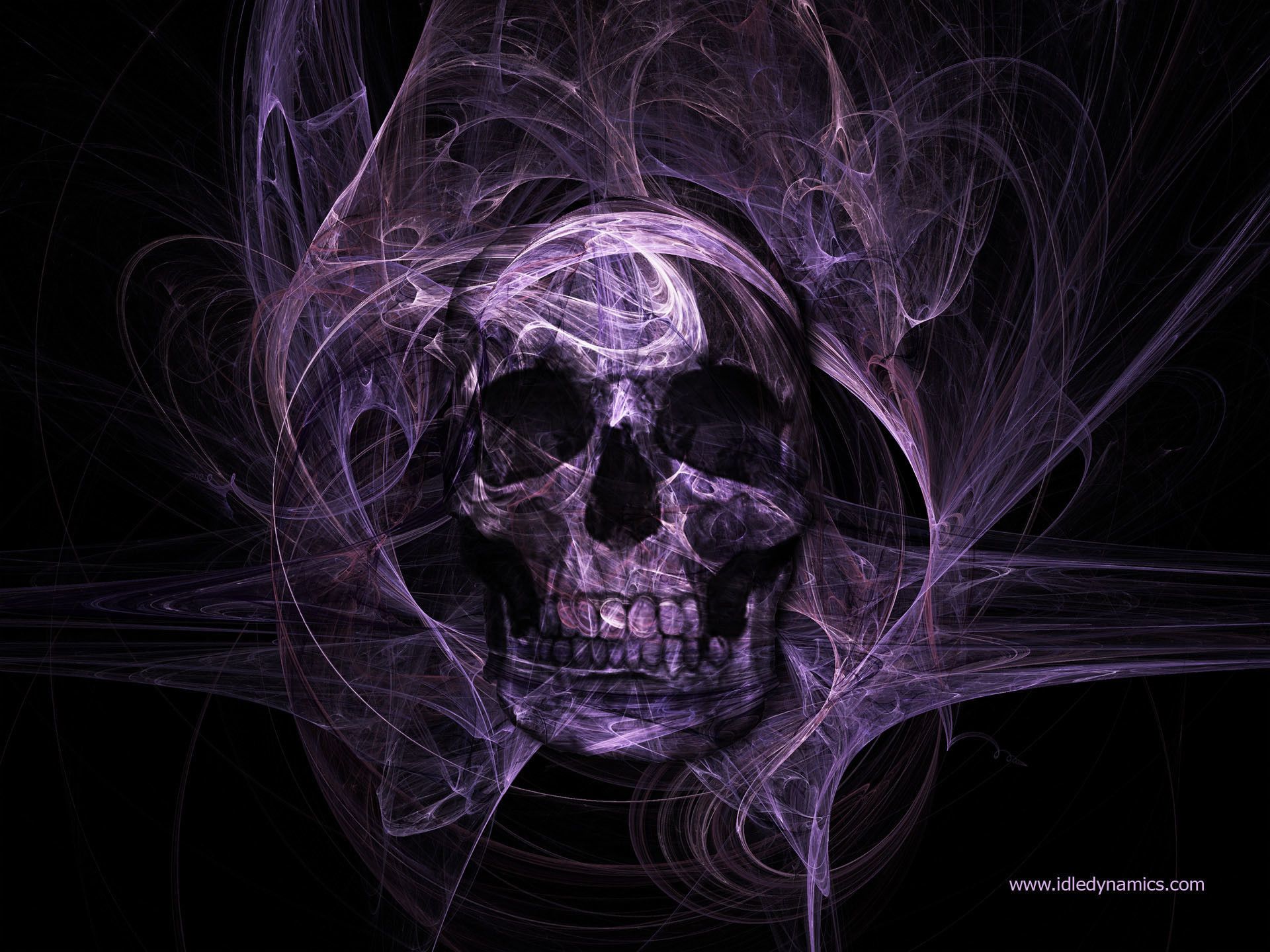 Teschio gotico viola fumo, 1920x1440 Full HD+, PC