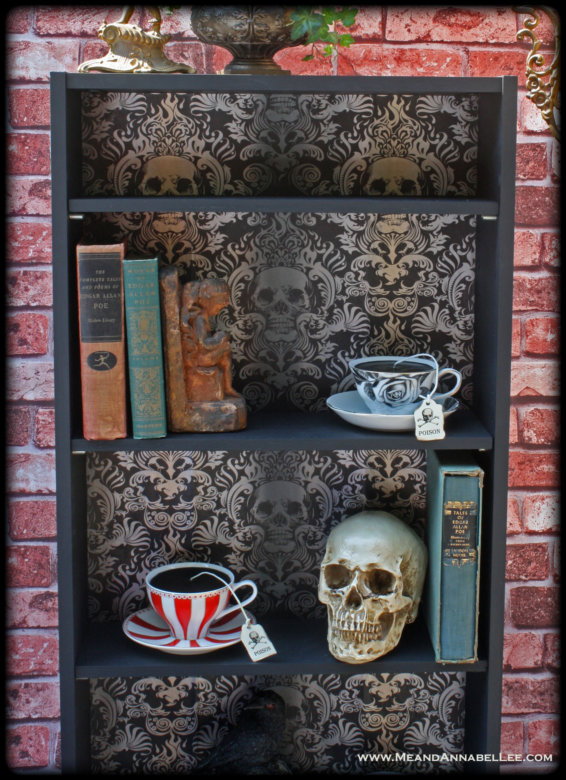 Libreria gotica con teschio decorato, 2264x3120 Full HD Verticale, Smartphone
