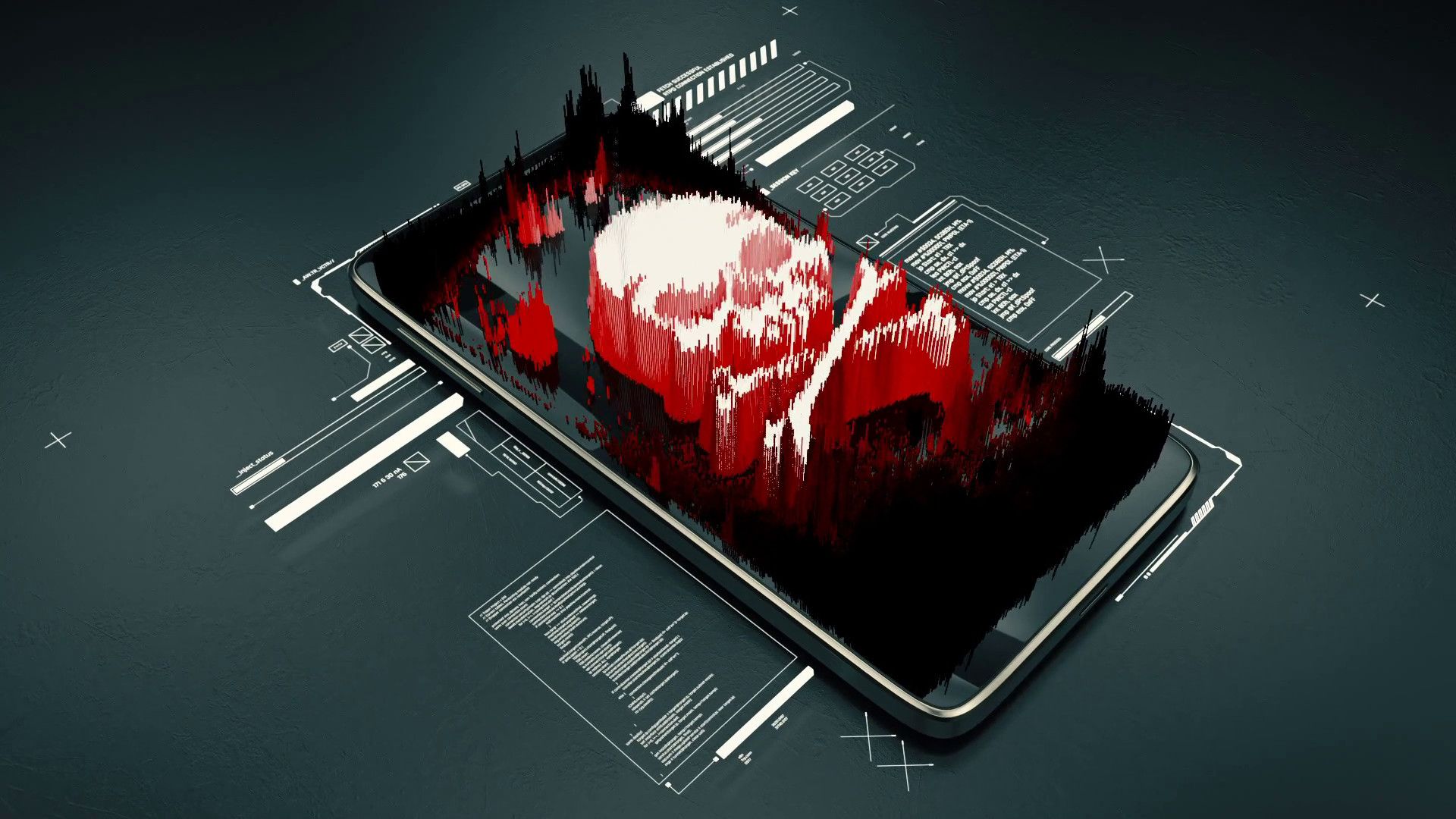 Teschio Punisher rosso nero, Frank Castle, 1080x2160 Full HD Verticale, Smartphone