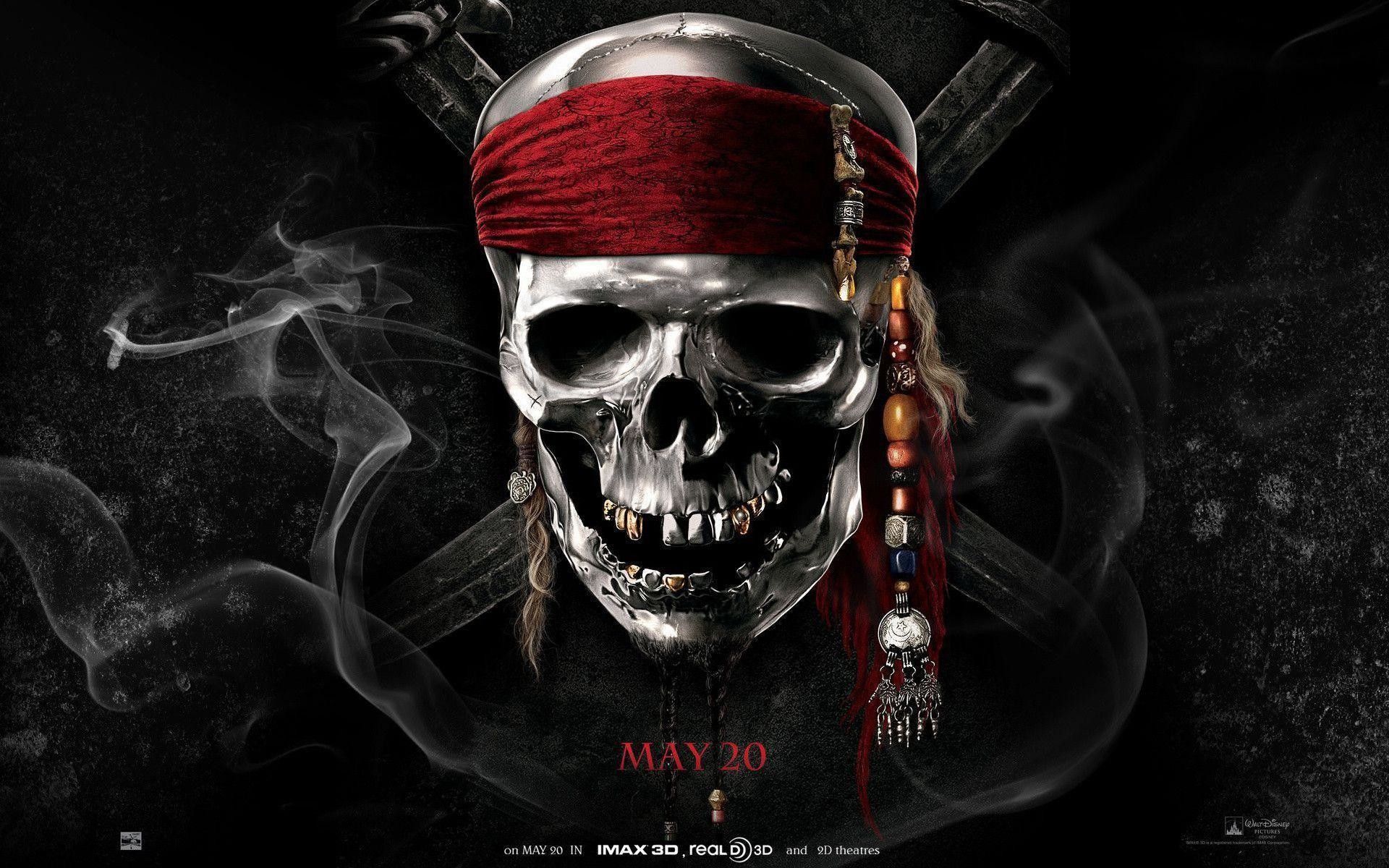 Teschio pirata bandana rossa, 1920x1200 WUXGA, PC