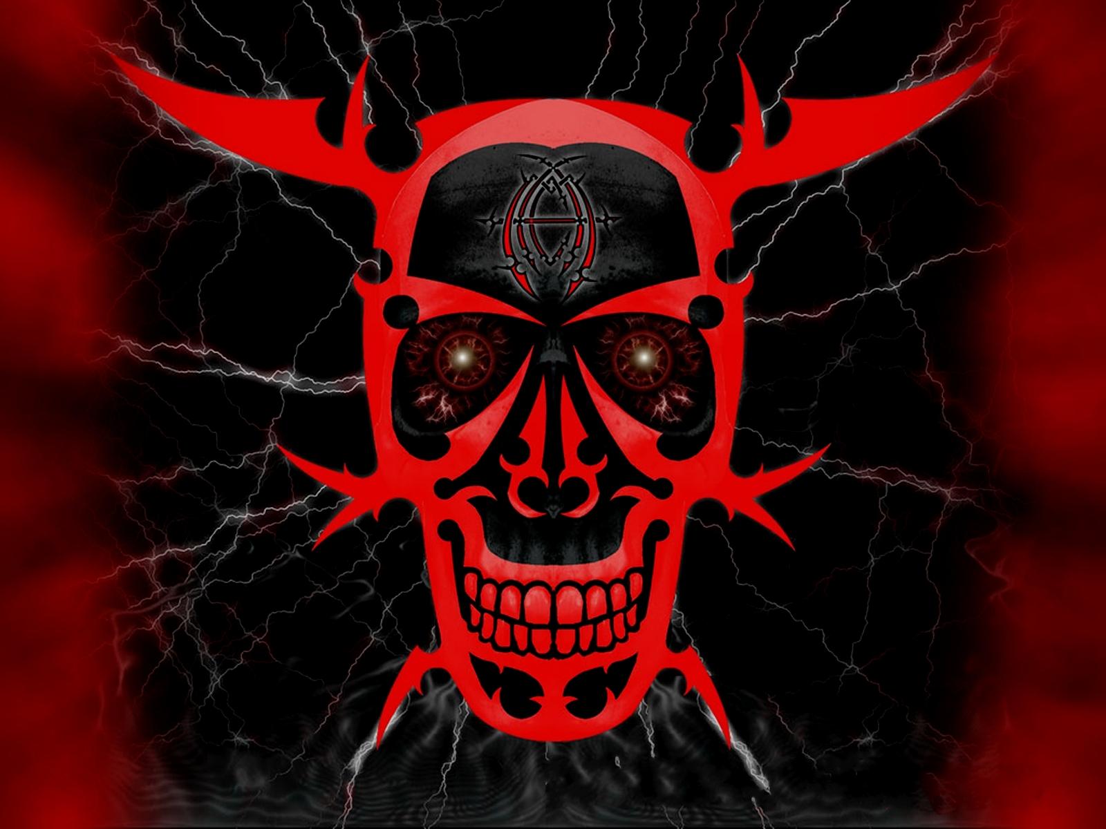 Teschio demoniaco fiammeggiante nero, 1600x1200 HD, Laptop