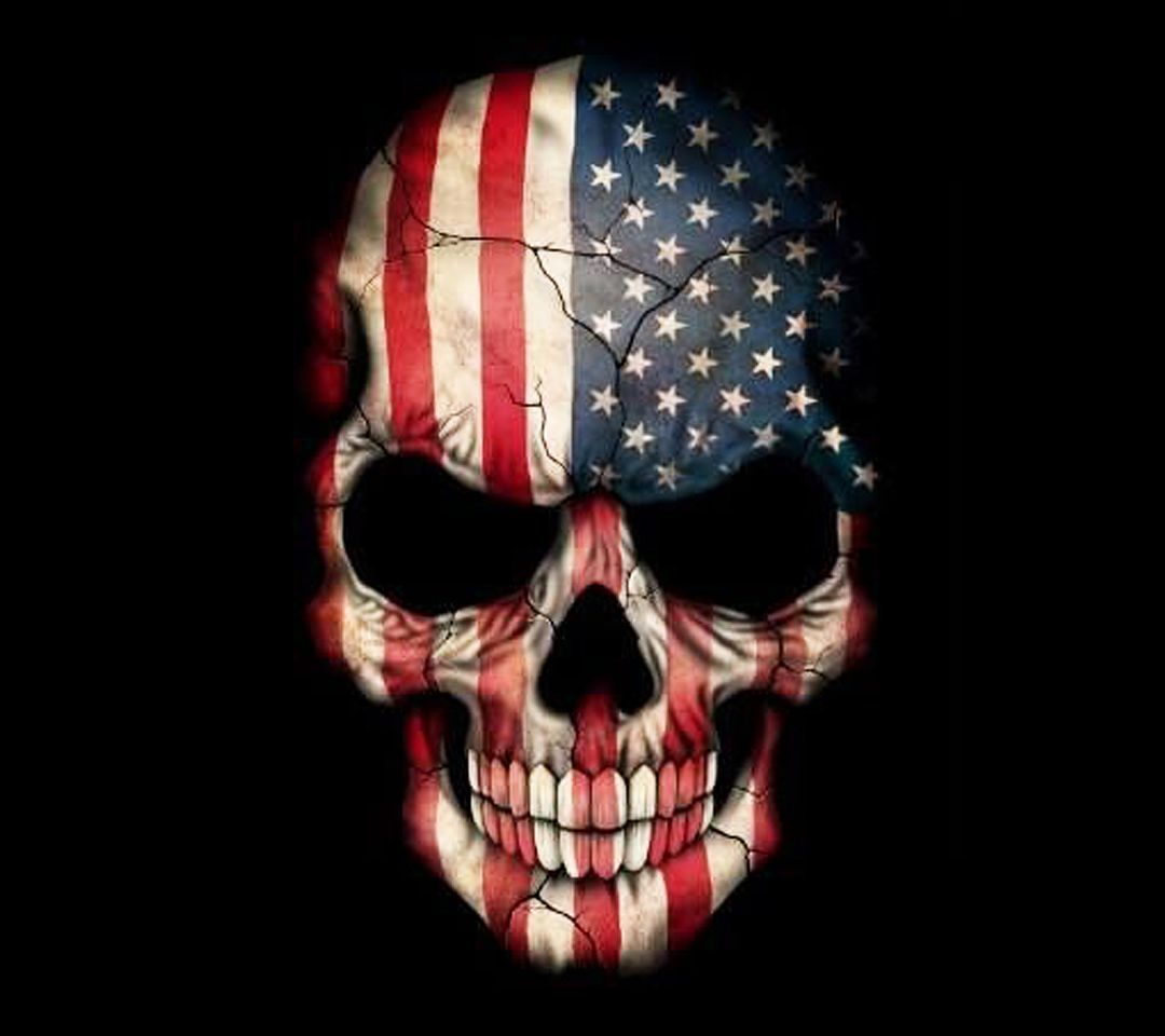 Teschio bandiera americana, 1080x960 HD, PC Desktop