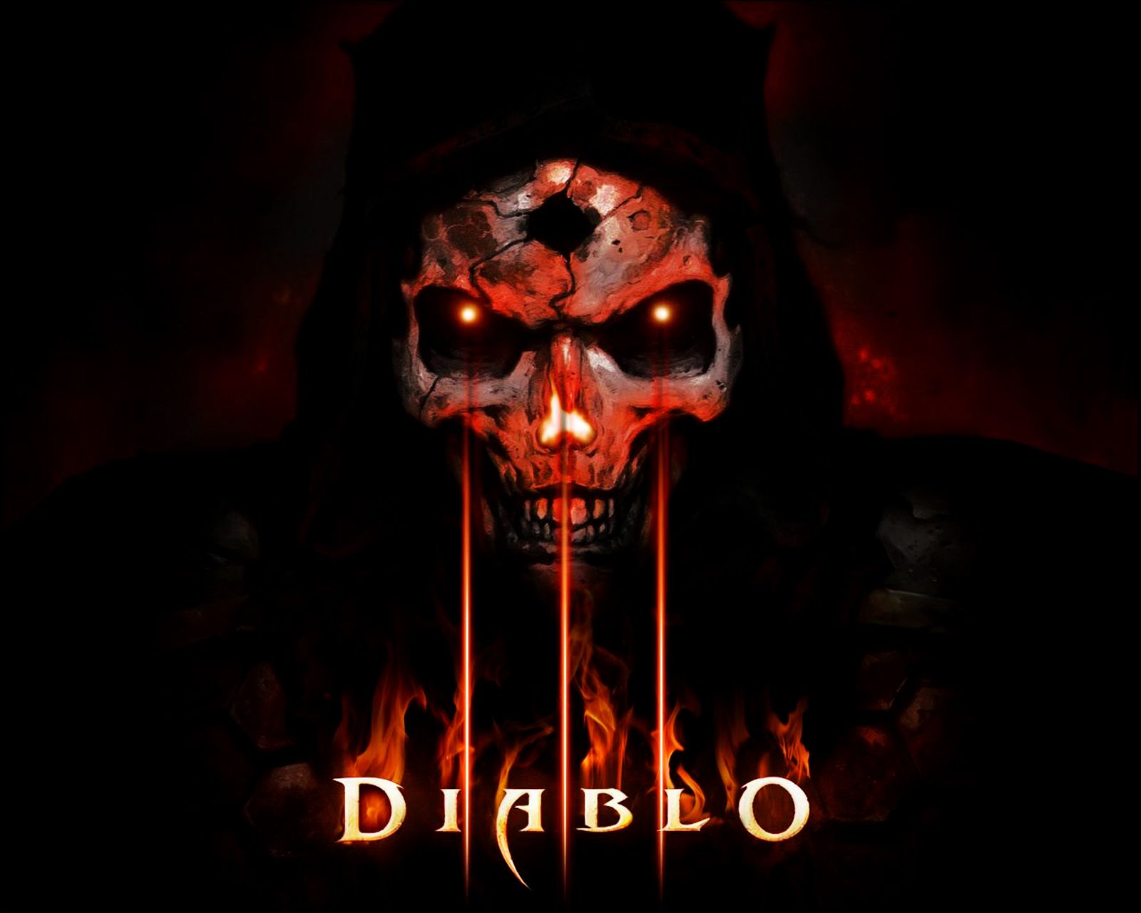 Teschio rosso Diablo, 1600x1280 900p, Desktop