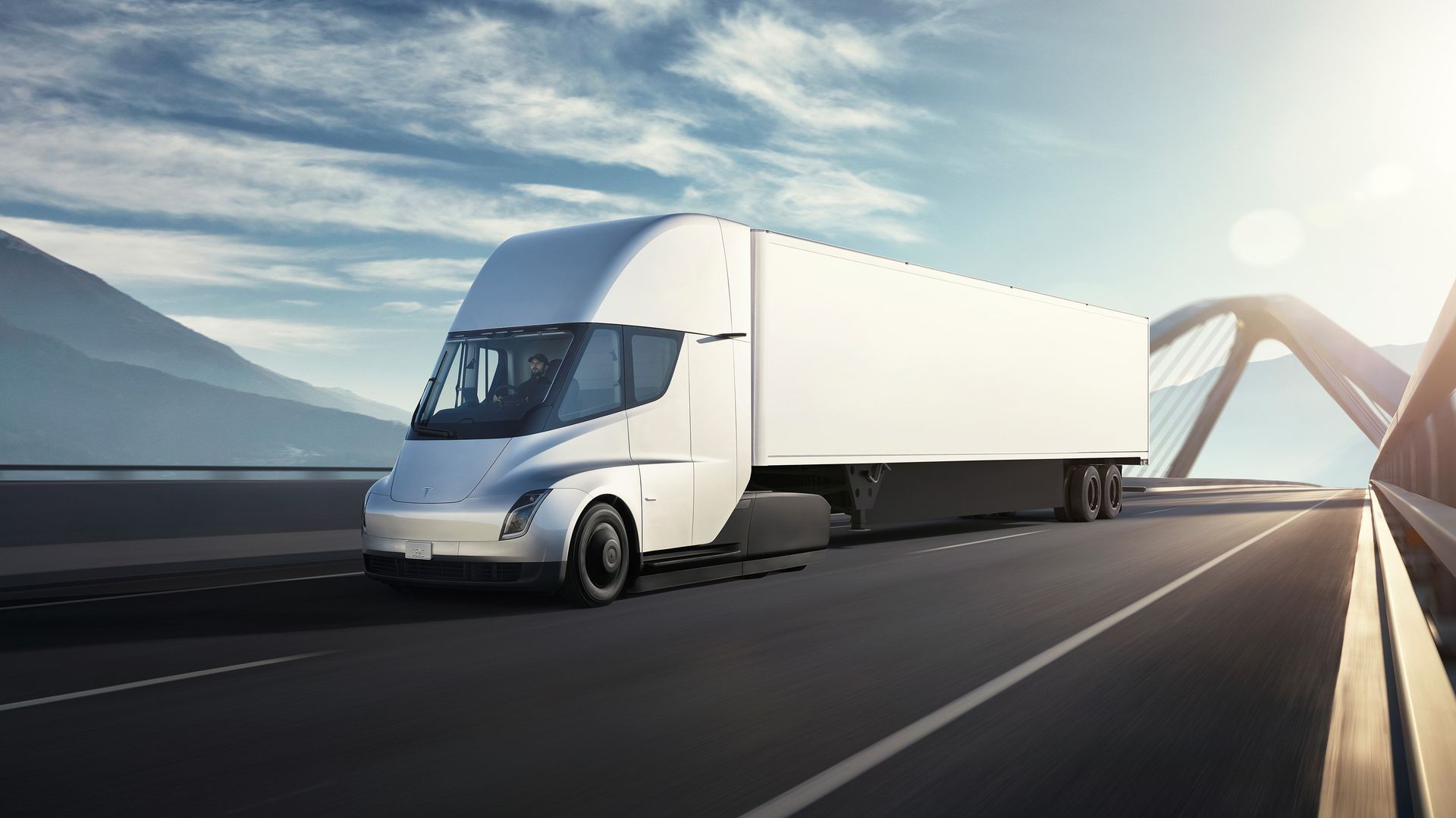 Tesla Cybertruck su strada spaziale, 3000x1688 2K+, Monitor Gaming