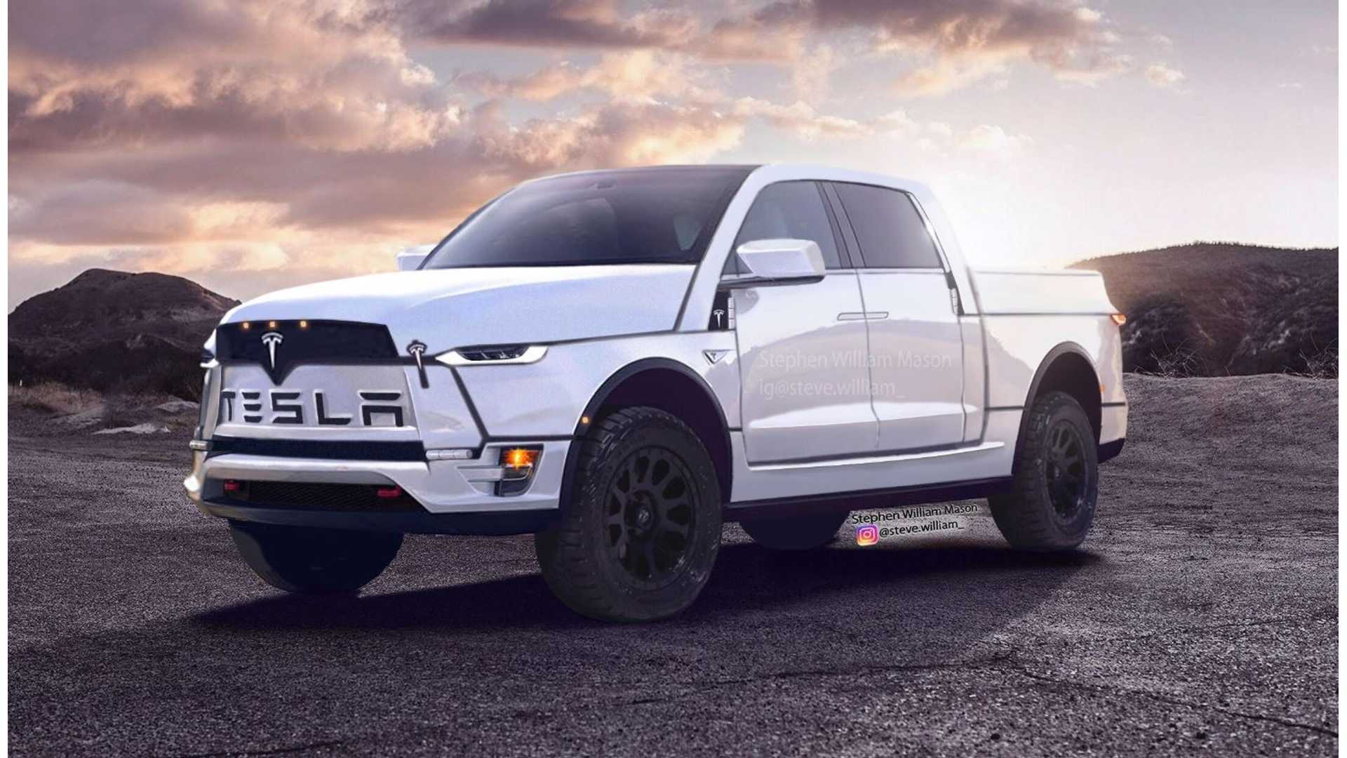 Pickup elettrico rosso rendering, 1920x1080 Full HD, PC
