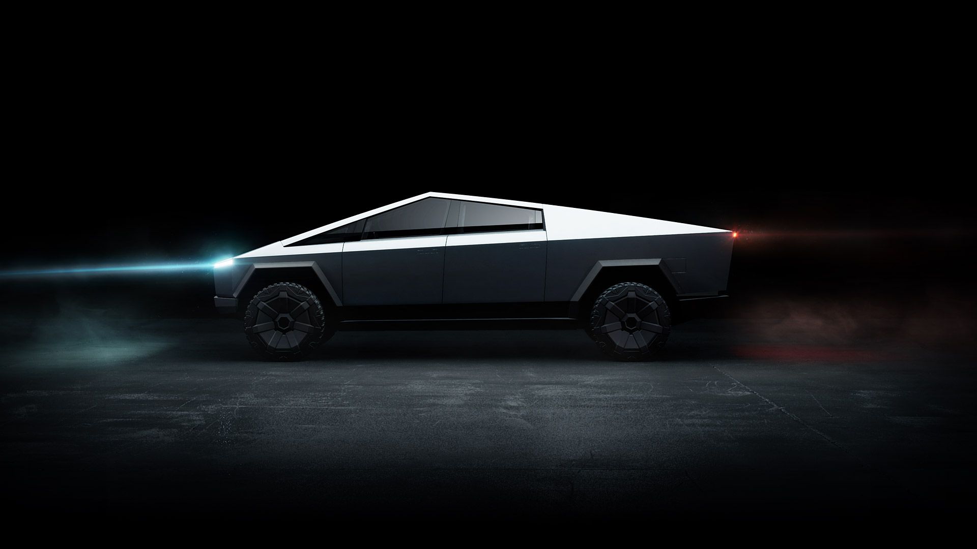Tesla Cybertruck in garage, 1125x2436 Full HD Verticale, iPhone