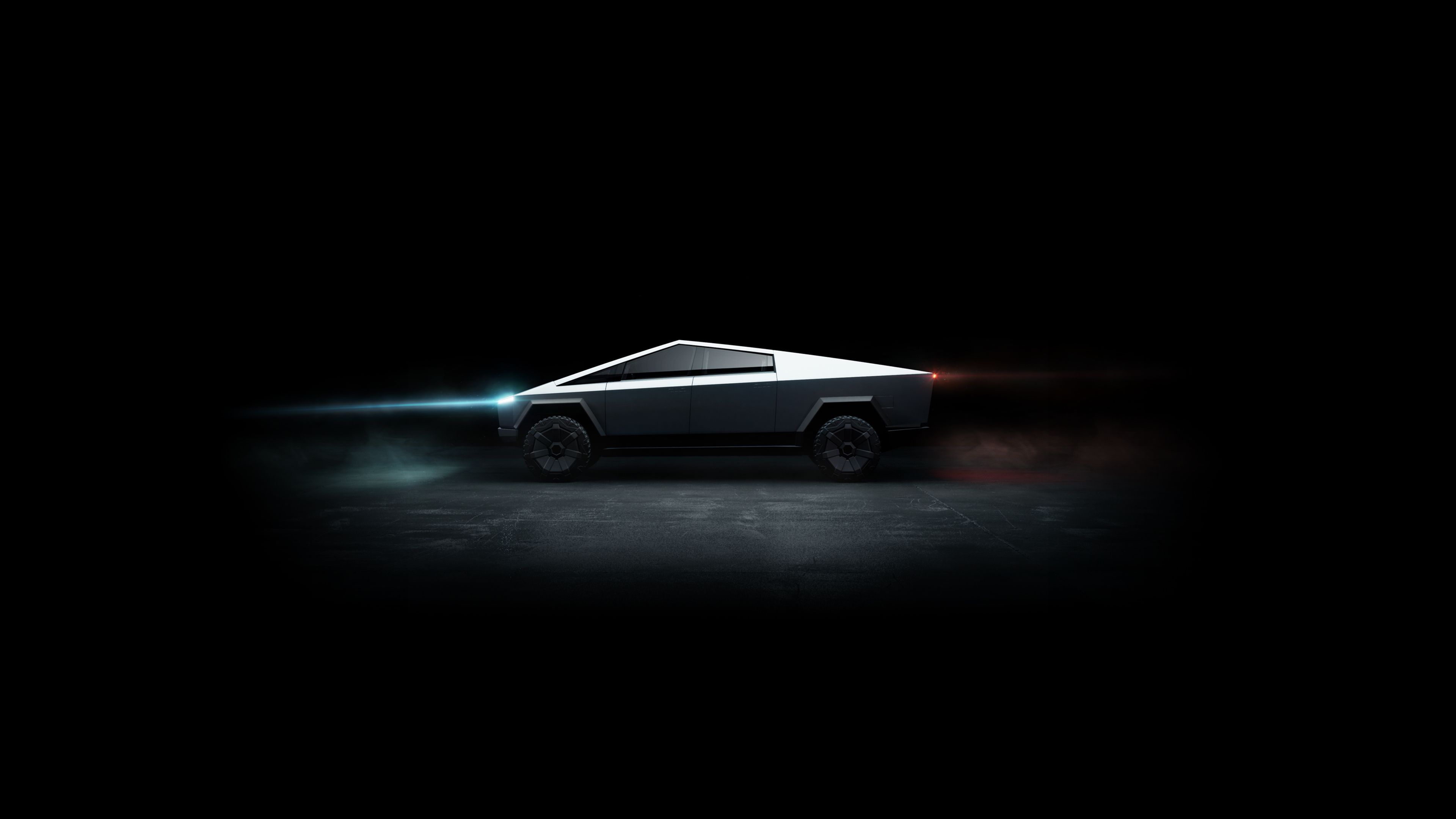 Tesla Cybertruck sfondo nero, 1920x1080 Full HD, Laptop
