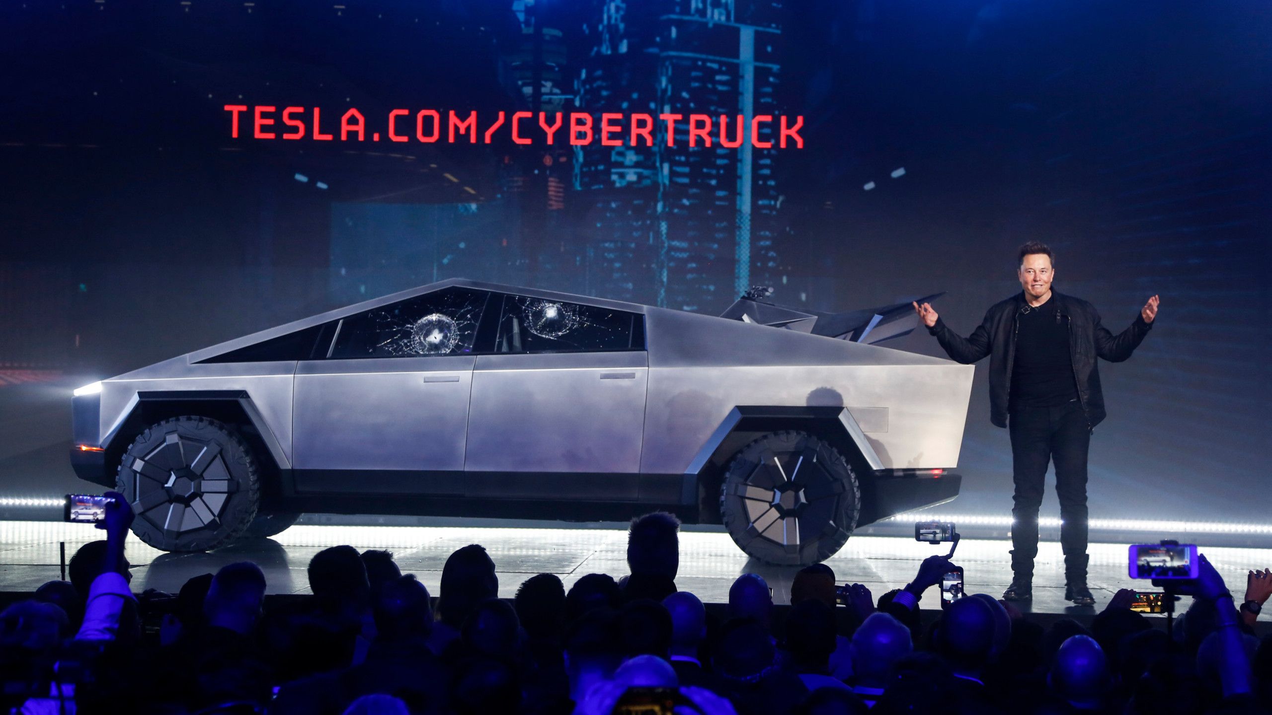 Tesla Cybertruck cassone aperto, 2394x1420 2K, Desktop