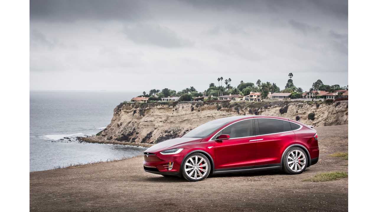 Tesla Model X rossa costa, 1280x720 720p, PC
