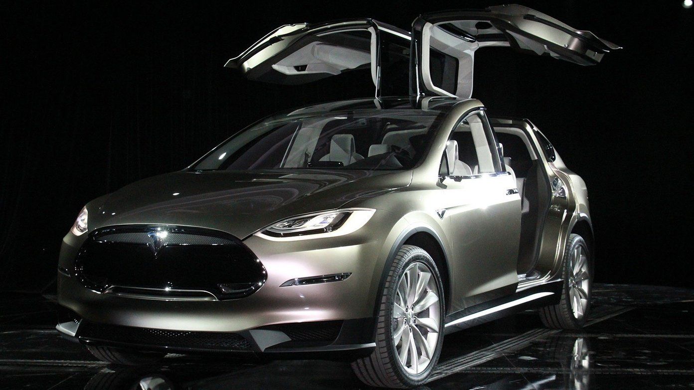Tesla Model X porte alare, 1392x783 720p, iMac