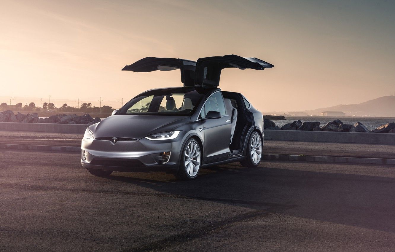 Tesla Model X portiere alate, 1332x850 720p, Laptop