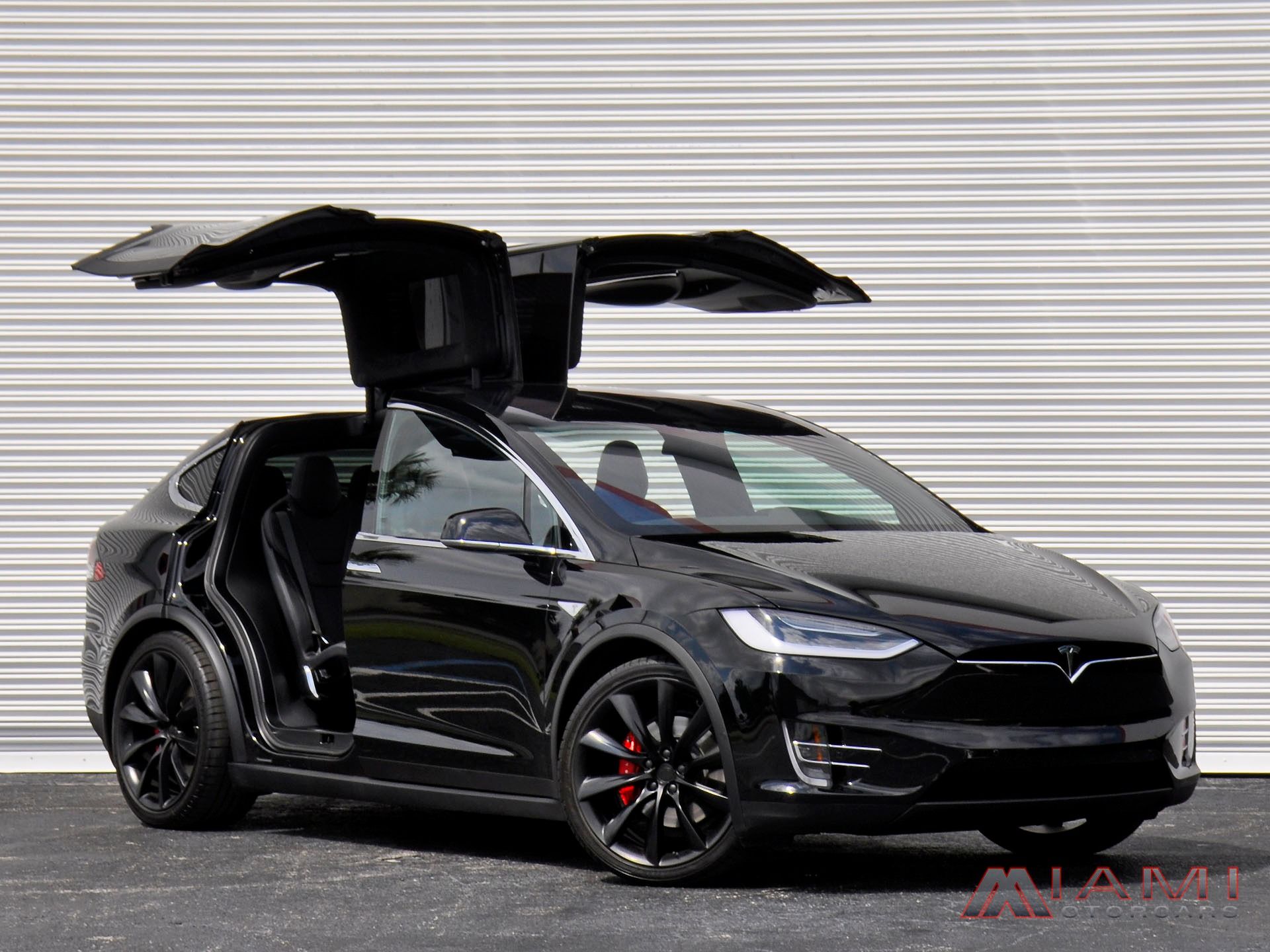 Tesla Model X nera portiere aperte, 1920x1440 WUXGA, PC