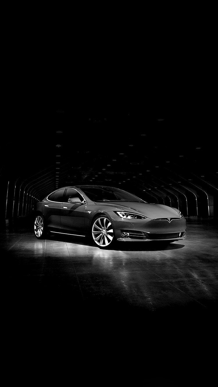 Tesla Model S nero scuro, 750x1334 Full HD Verticale, iPhone
