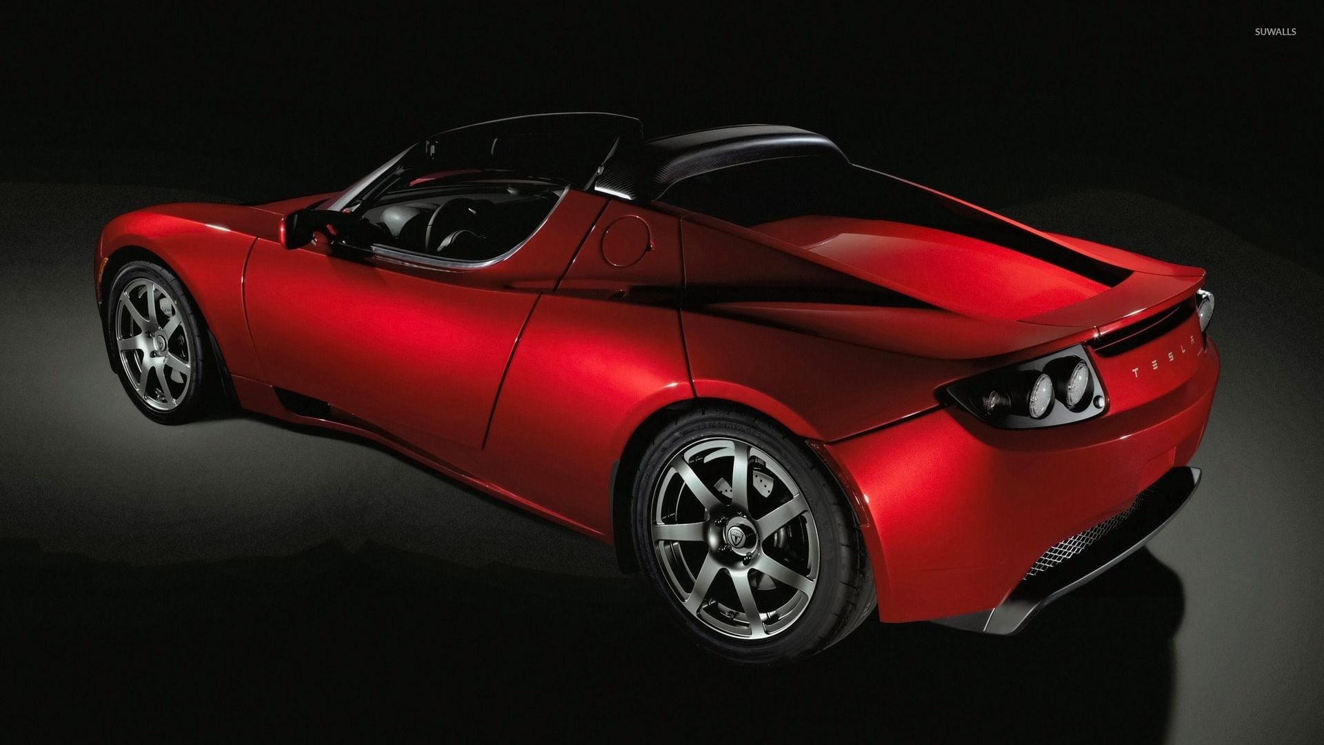 Tesla Roadster rossa, 1920x1080 Full HD 1080p, PC Desktop