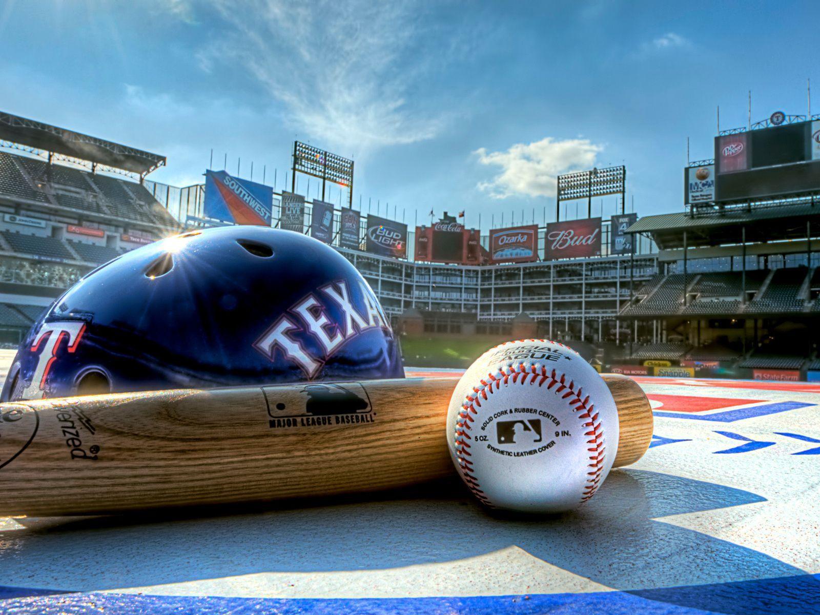 Casco Texas Rangers baseball stadio, MLB, 1600x1200 900p, Desktop