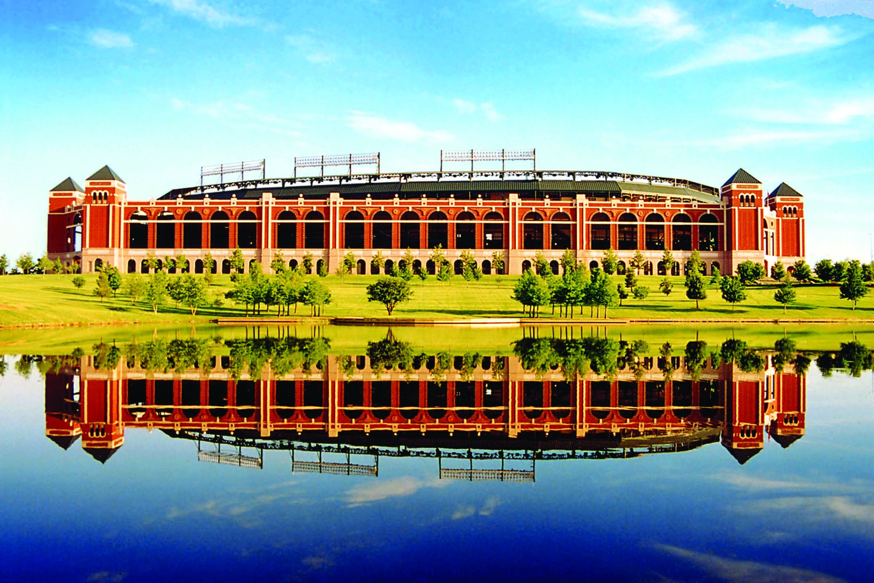 Stadio Texas Rangers riflesso, 3000x2000 2K, Laptop