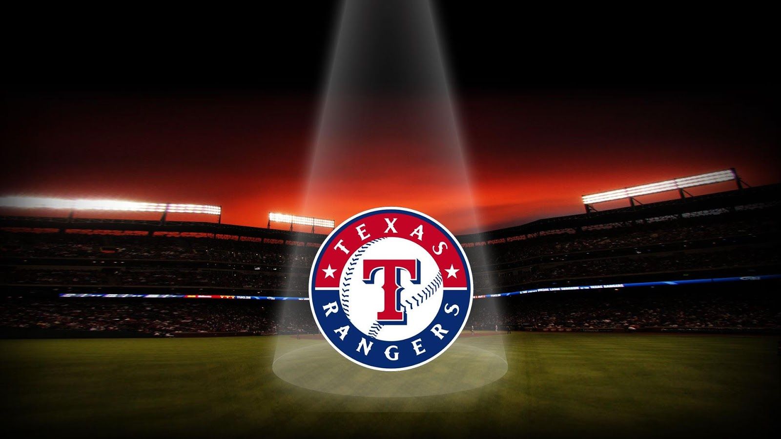 Logo Texas Rangers stadio, 1600x900 HD, PC Desktop