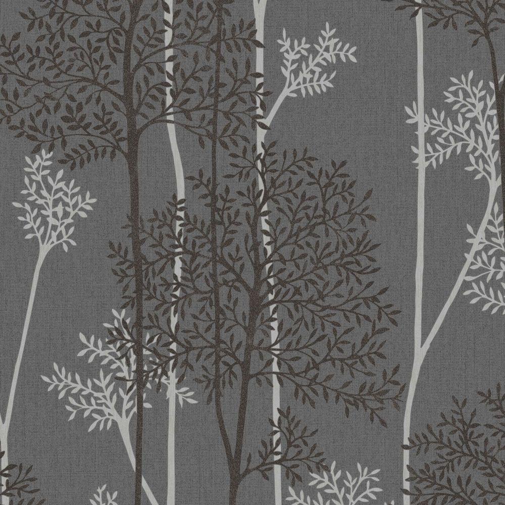 Alberi stilizzati grigio e argento, 1000x1000 HD, Desktop
