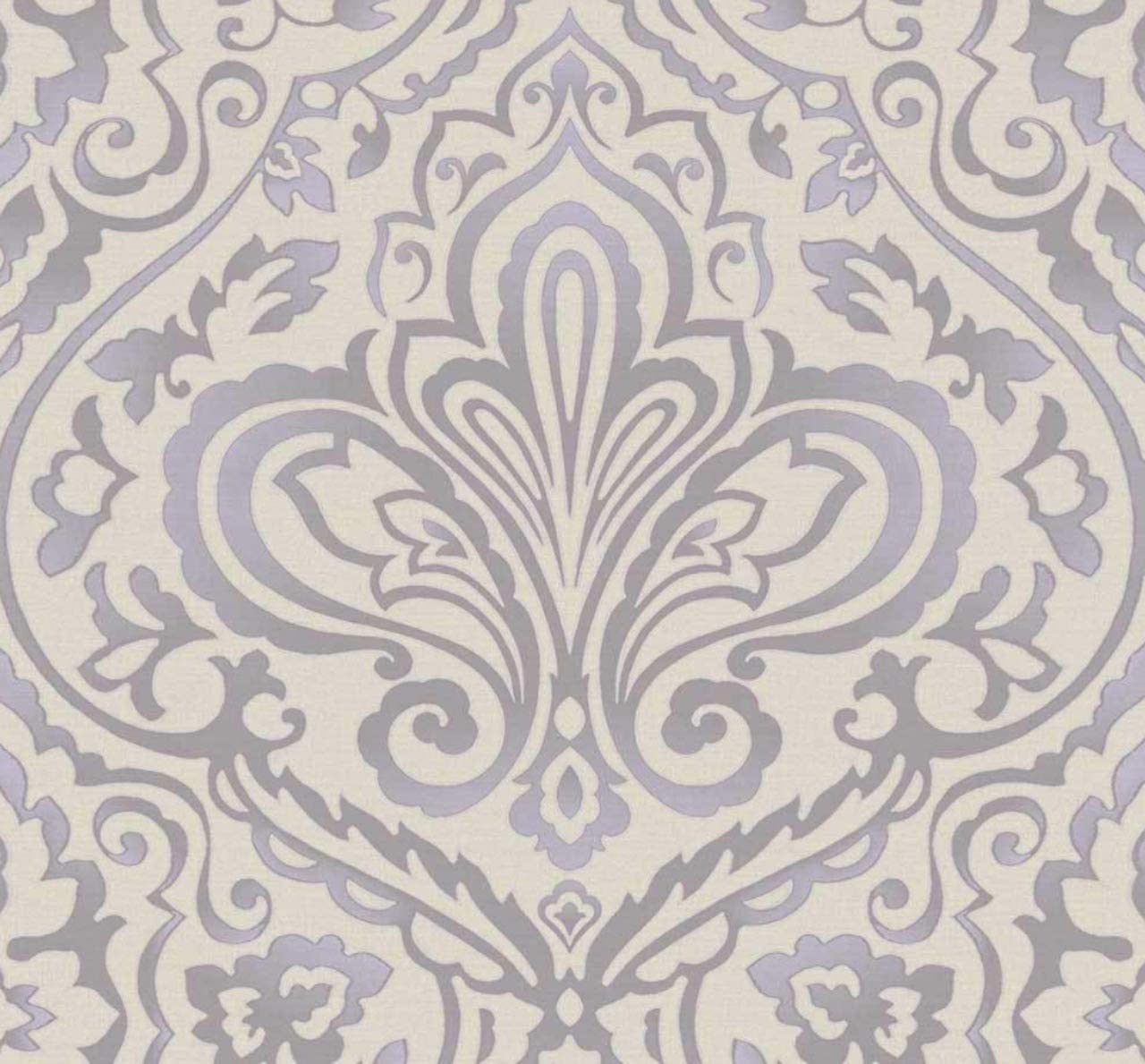 Motivo damasco grigio lilla, 1280x1189 720p, Laptop