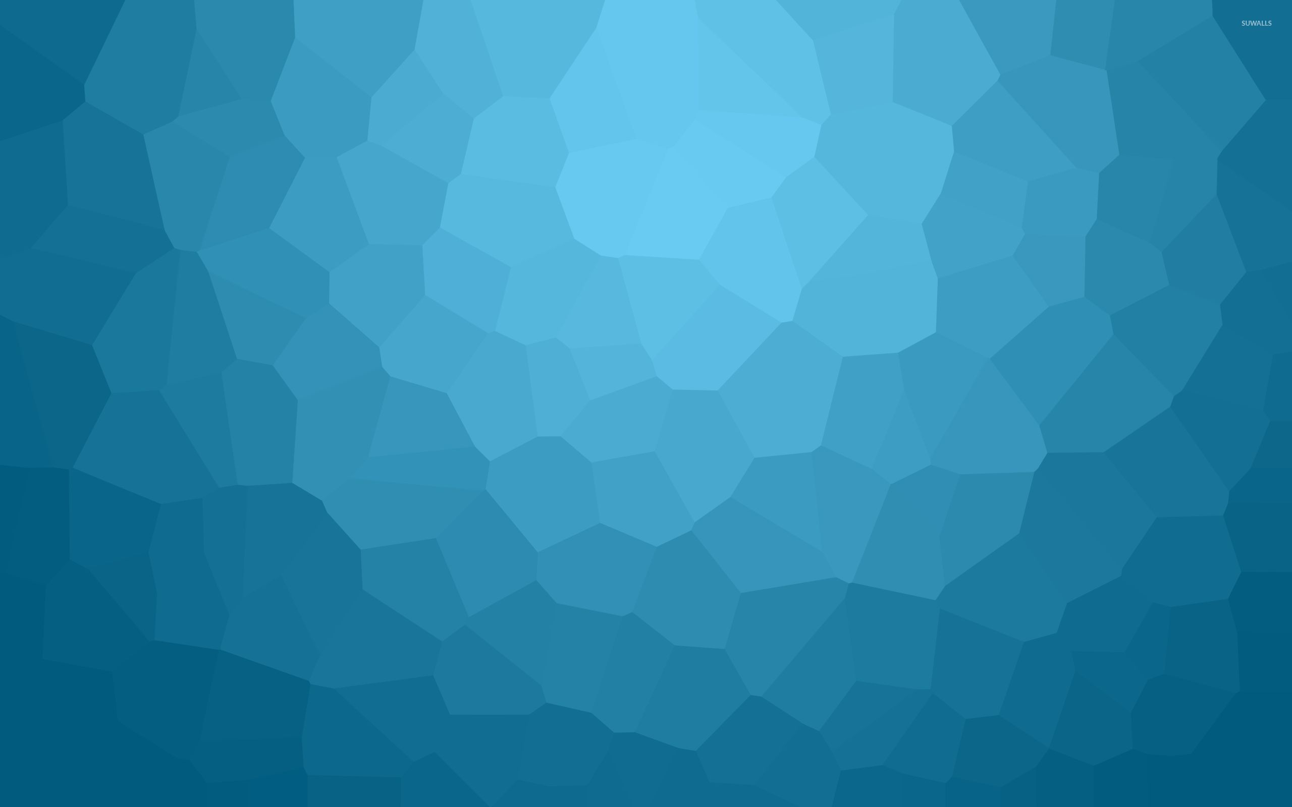 Texture poligonale astratta blu, 2560x1600 2K+, PC