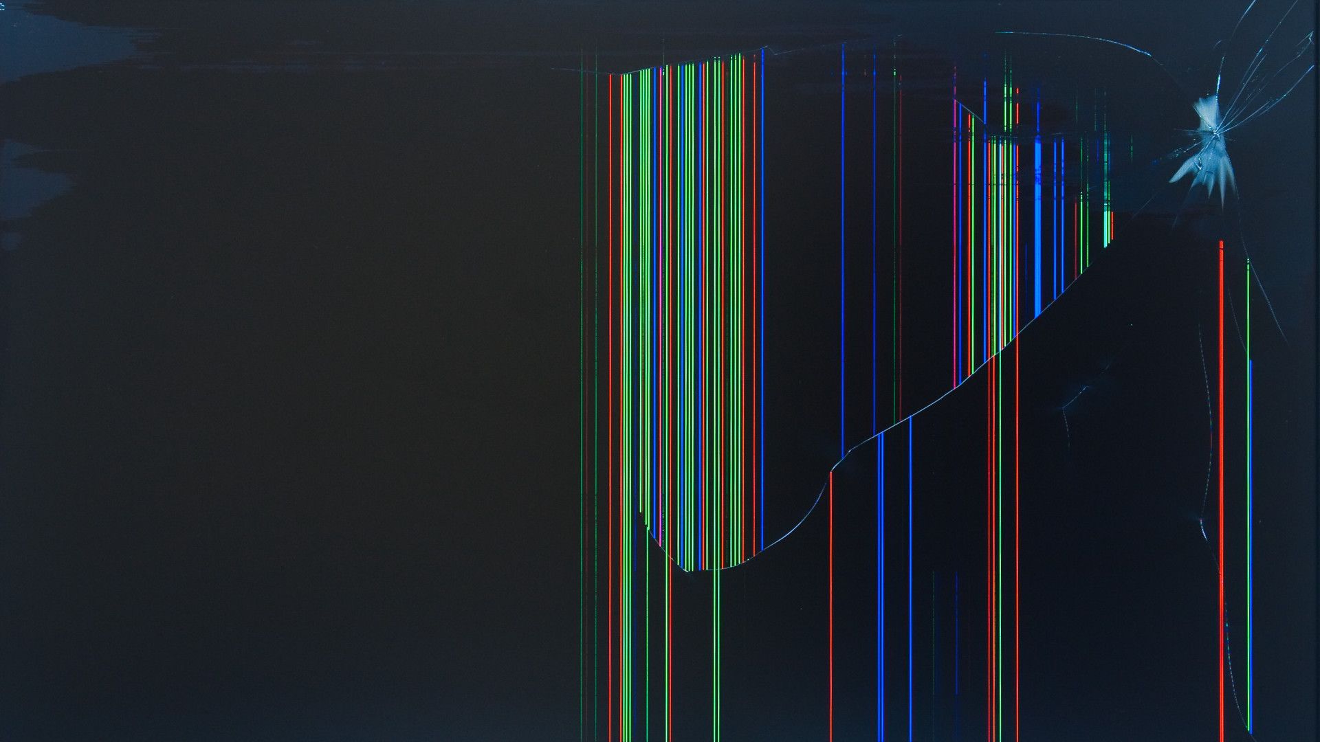 schermo rotto effetto glitch blu, 1920x1080 Full HD, Desktop