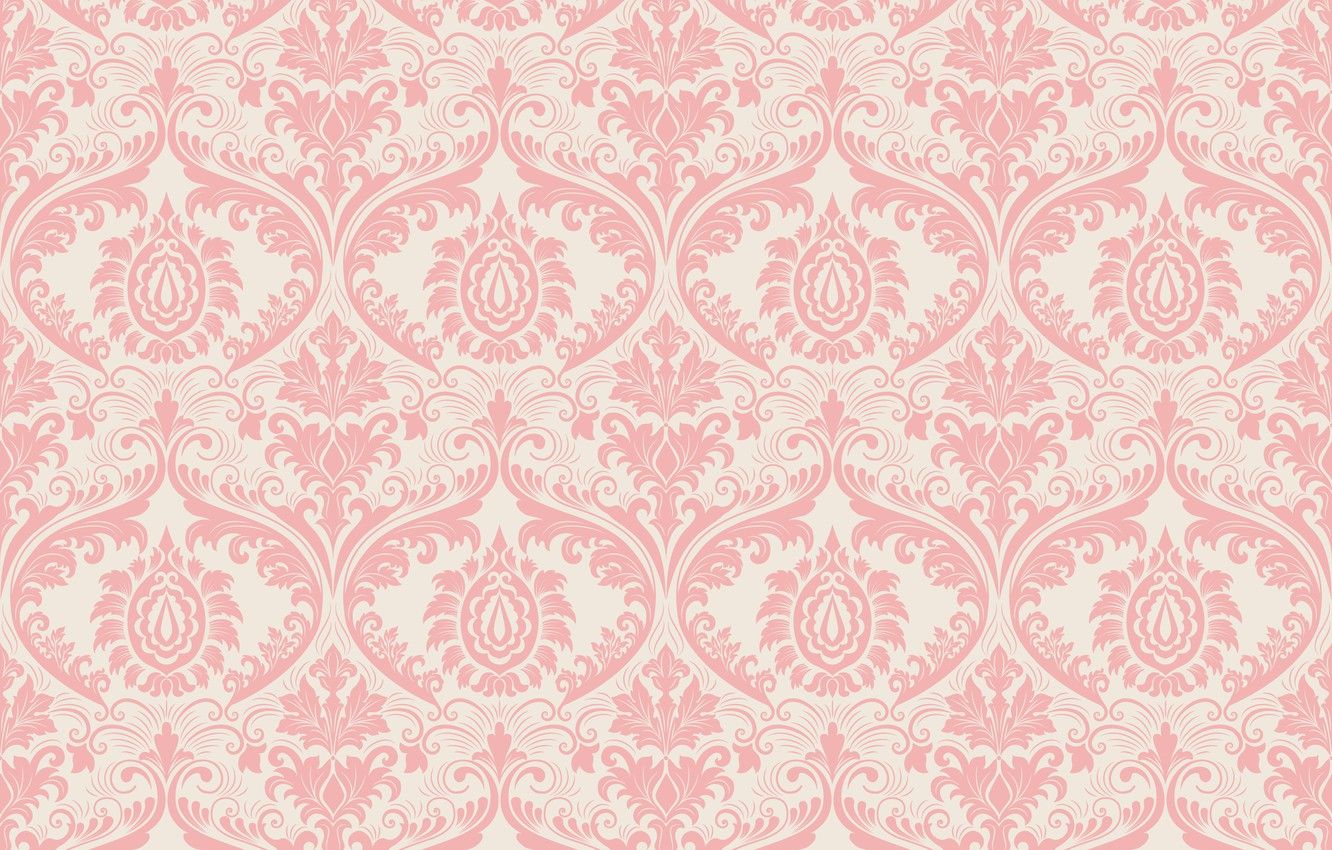 Motivo damascato rosa chiaro, 1332x850 HD, Desktop