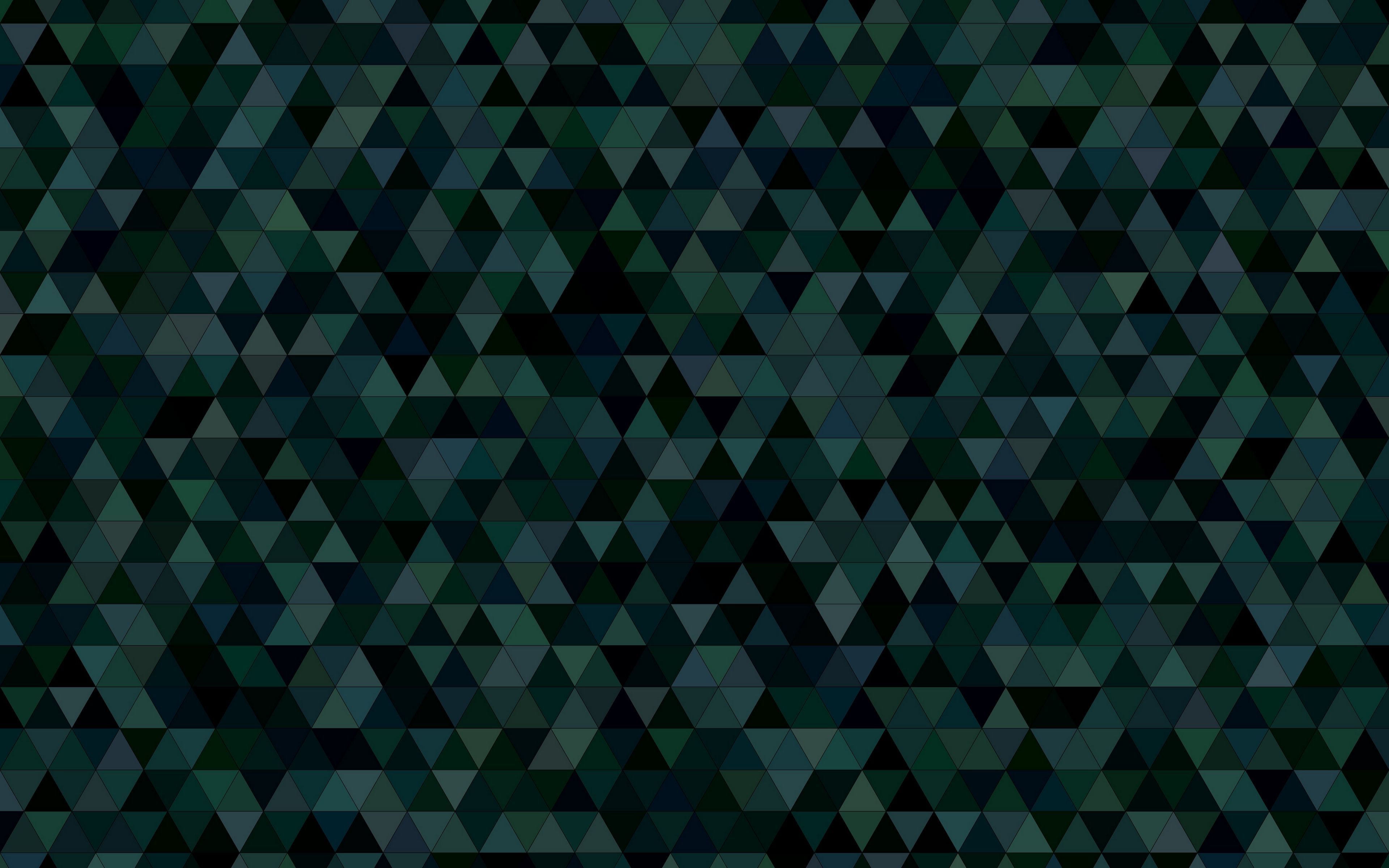 Texture triangoli verde scuro, 3840x2400 Ultra HD, 4K TV