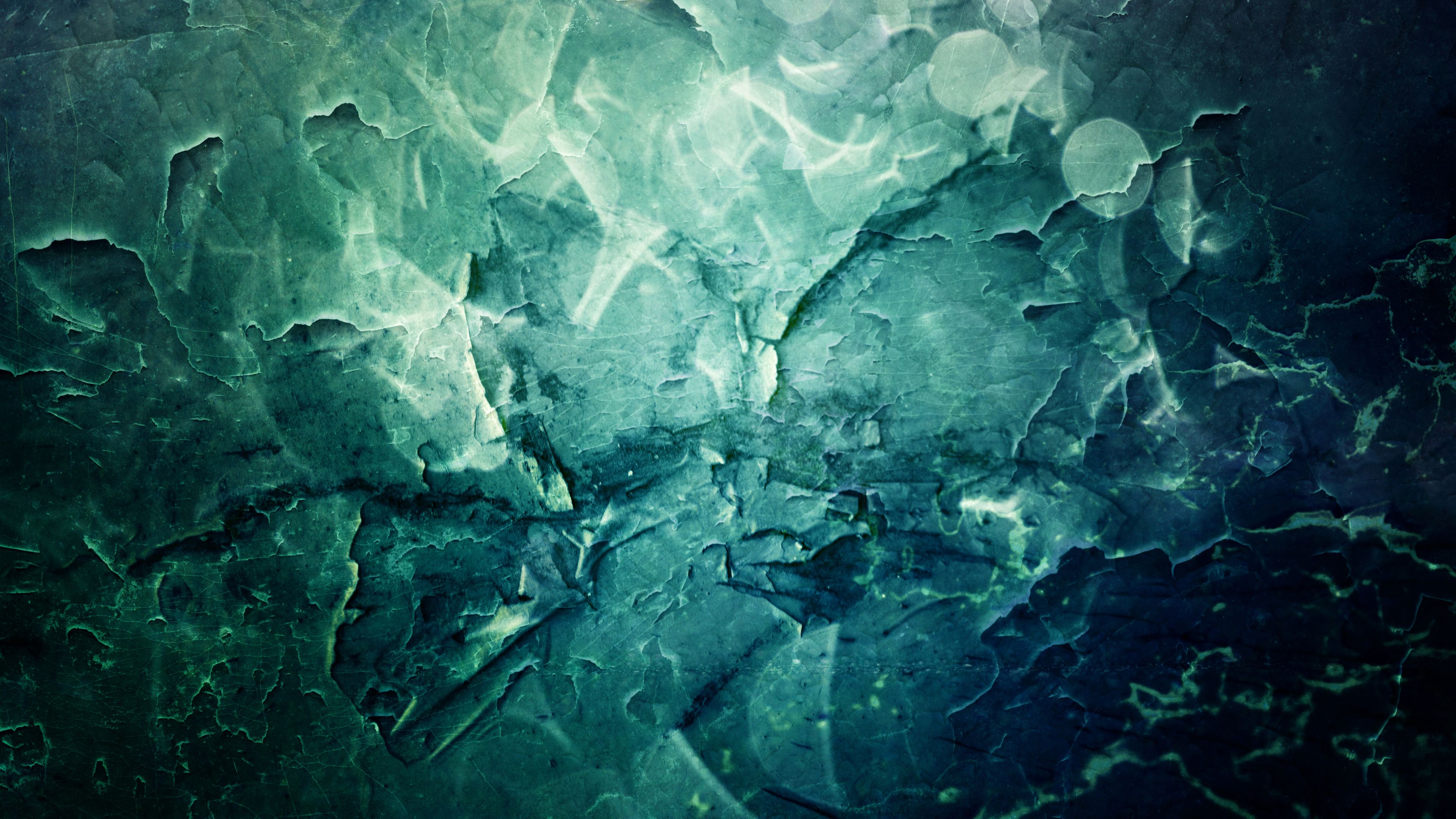 Texture crepata verde scuro, 3840x2160 4K Ultra HD, Monitor 4K