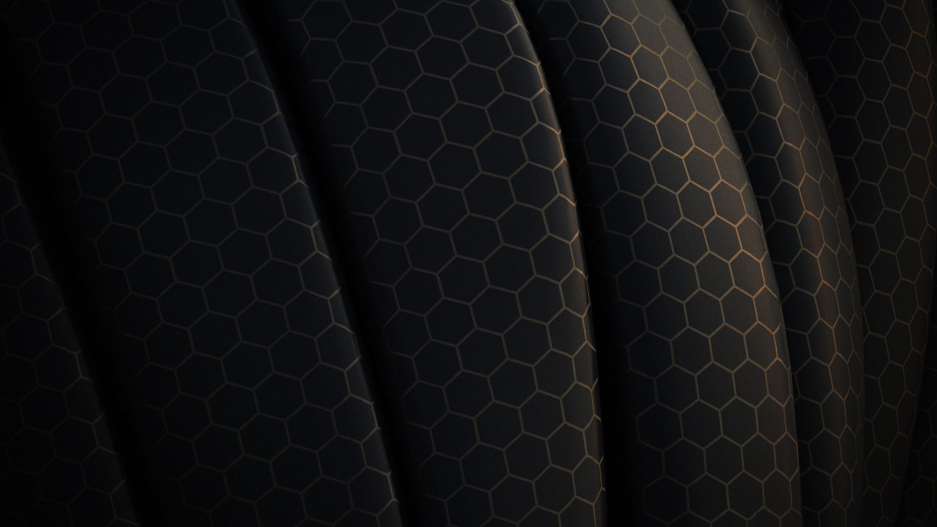 Texture esagonale nera curva, 1920x1080 1080p, Desktop