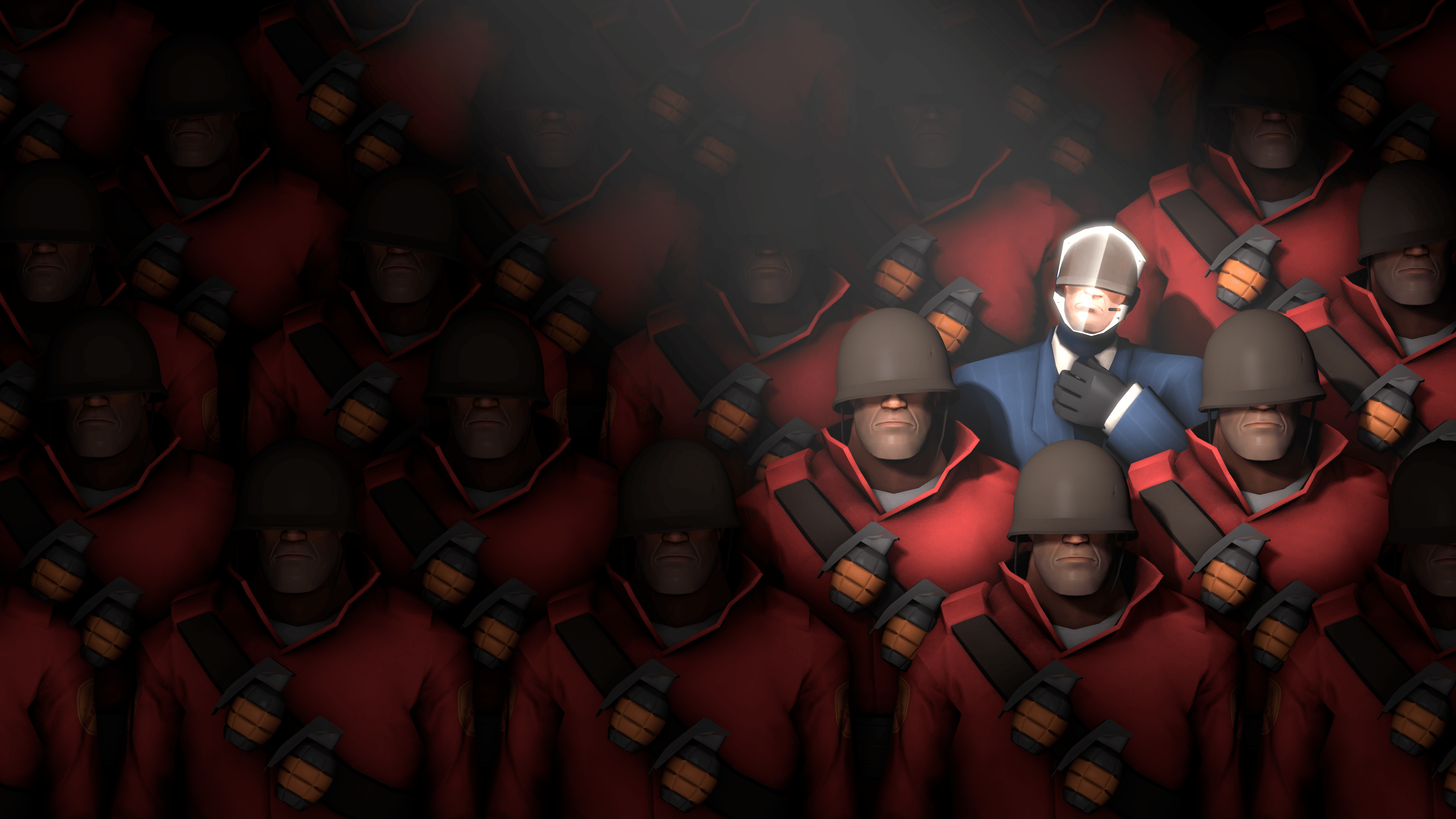 Spy tra Soldier Team Fortress 2, Valve, 3840x2160 Ultra HD, 4K TV