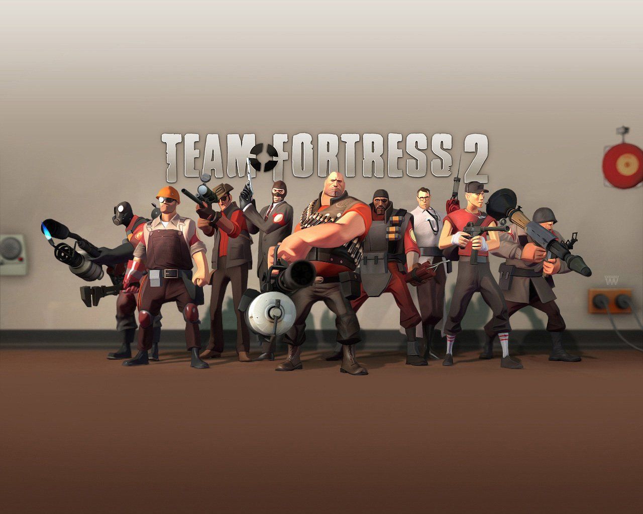 Team Fortress 2 personaggi gruppo, sparatutto, 1280x1024 HD, Desktop