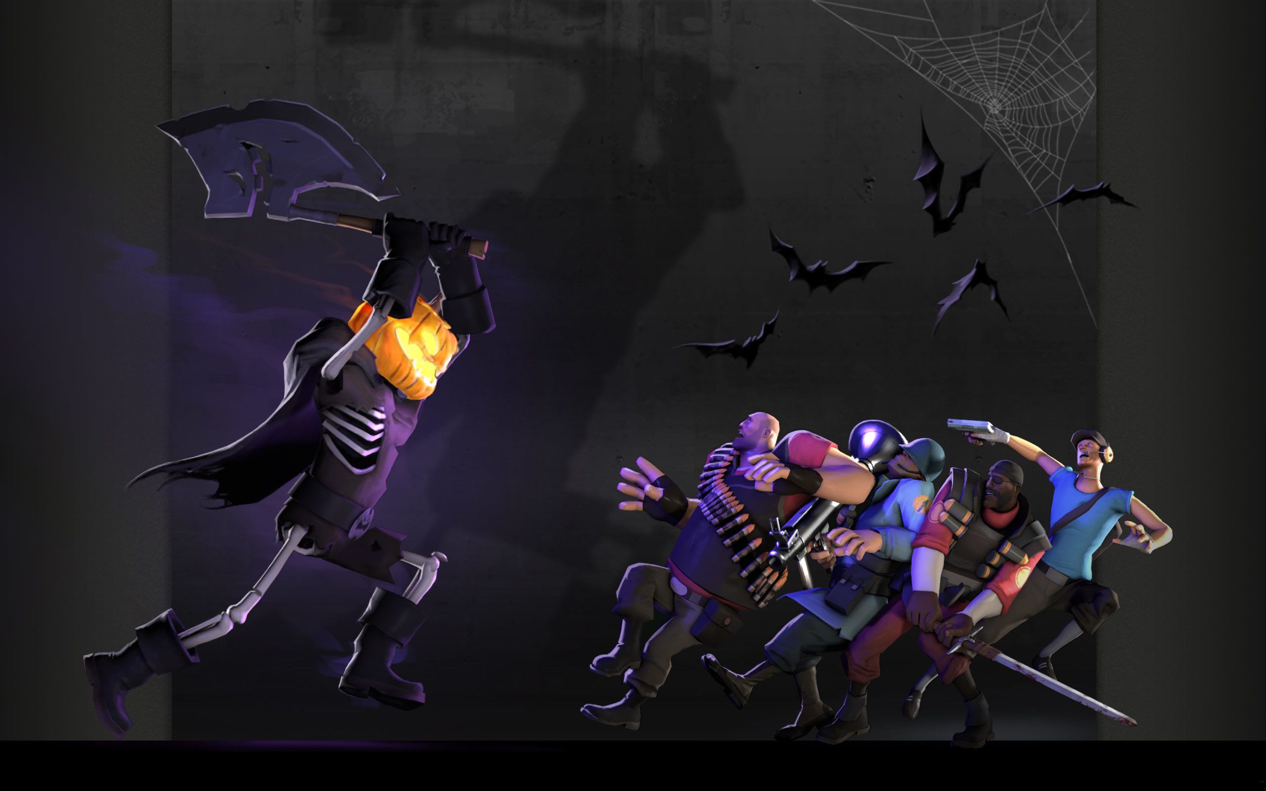 TF2 personaggi Halloween scheletro, 2560x1600 2K, MacBook Pro