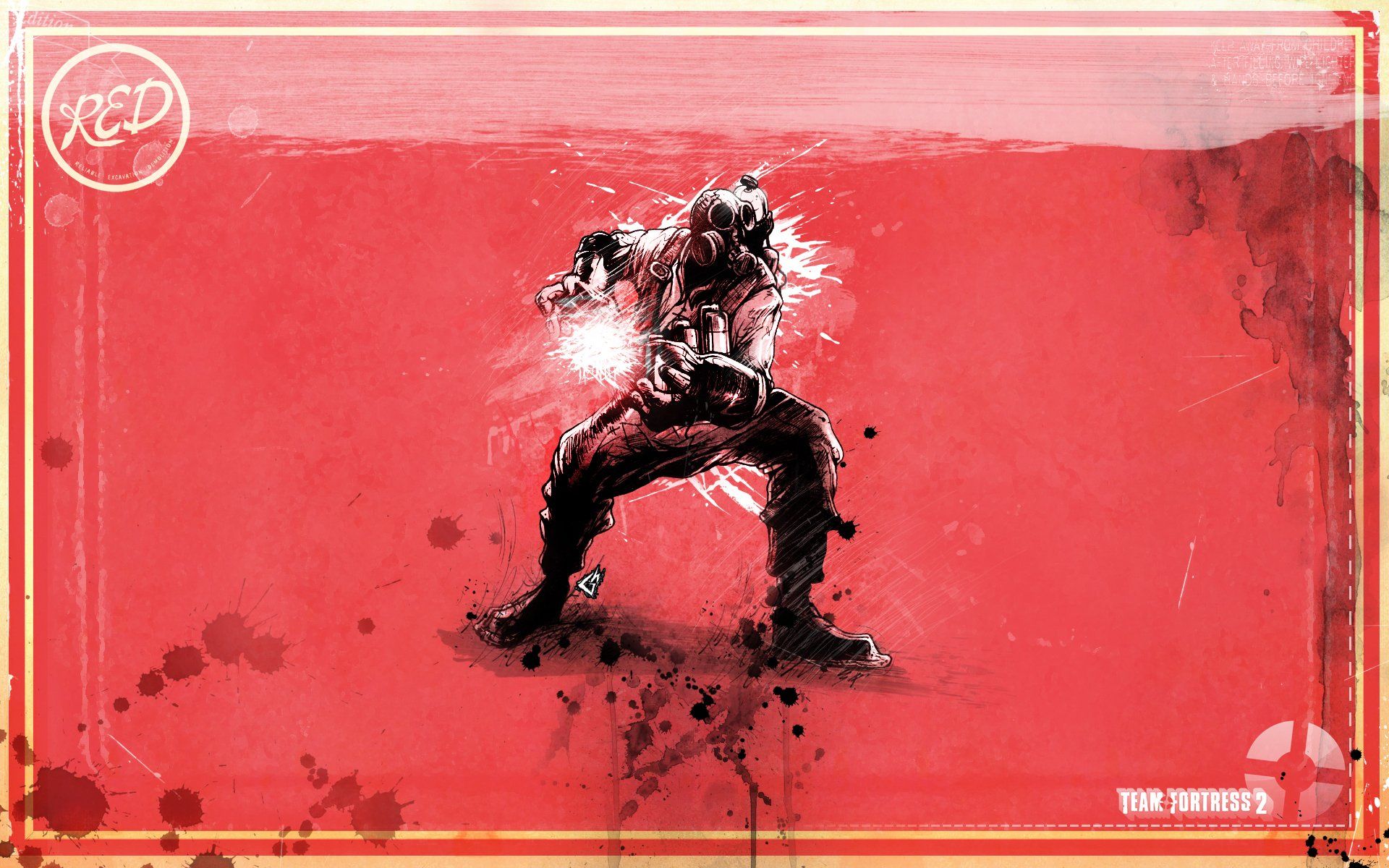 Team Fortress 2 Pyro rosso, 1920x1200 WUXGA, PC