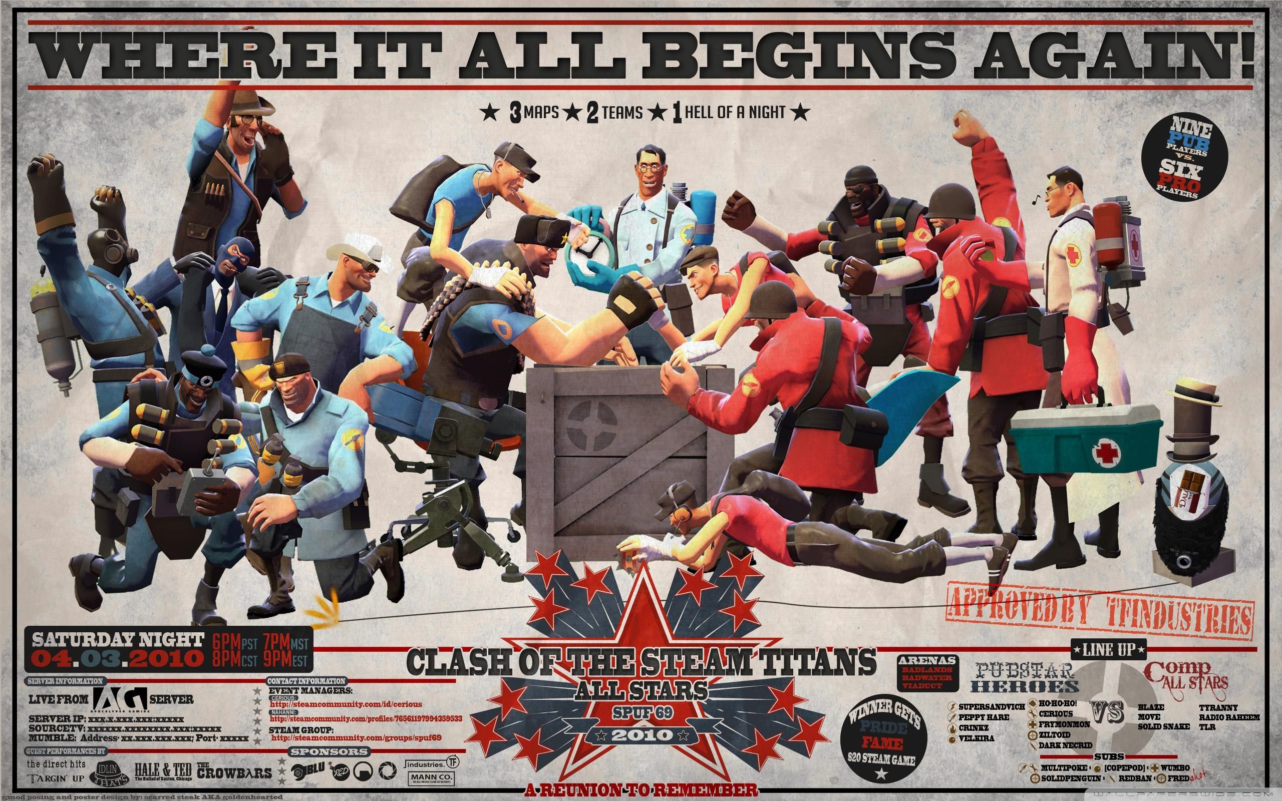 Personaggi Team Fortress 2, 2560x1600 2K, Desktop