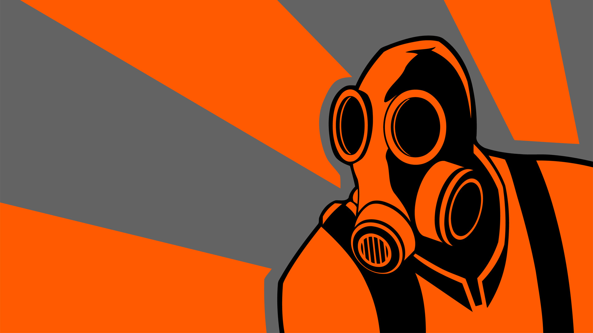 TF2 Pyro maschera arancione, 1920x1080 1080p, Laptop