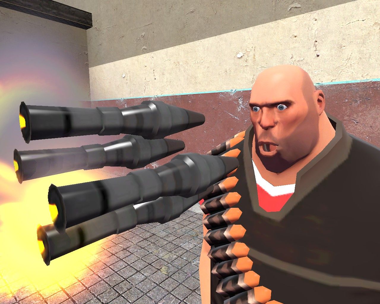 Pyro TF2 con coltello, 1920x1080 Full HD, PC