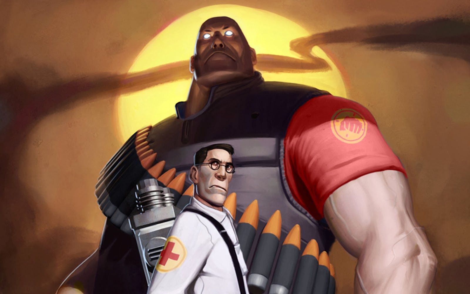 Heavy e Medic Team Fortress 2, Valve, 1600x1000 900p, Laptop