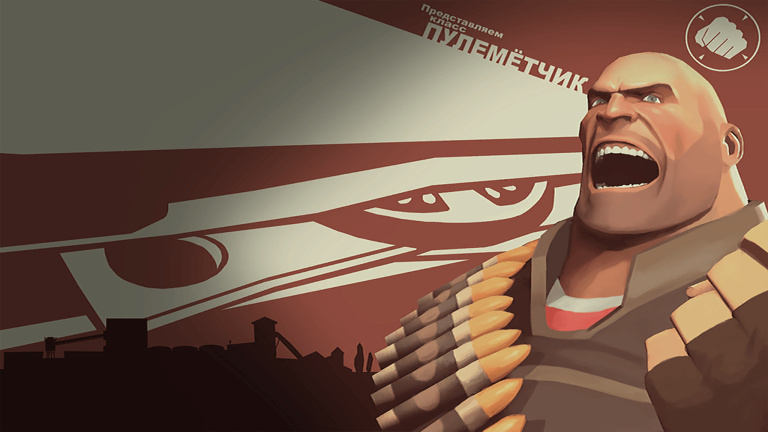 Heavy TF2 propaganda sovietica, Team Fortress 2, 2560x1440 1440p, Desktop