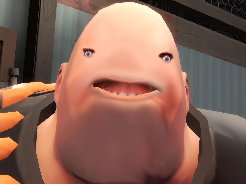 Heavy TF2 con minigun, 1280x1024 720p, PC