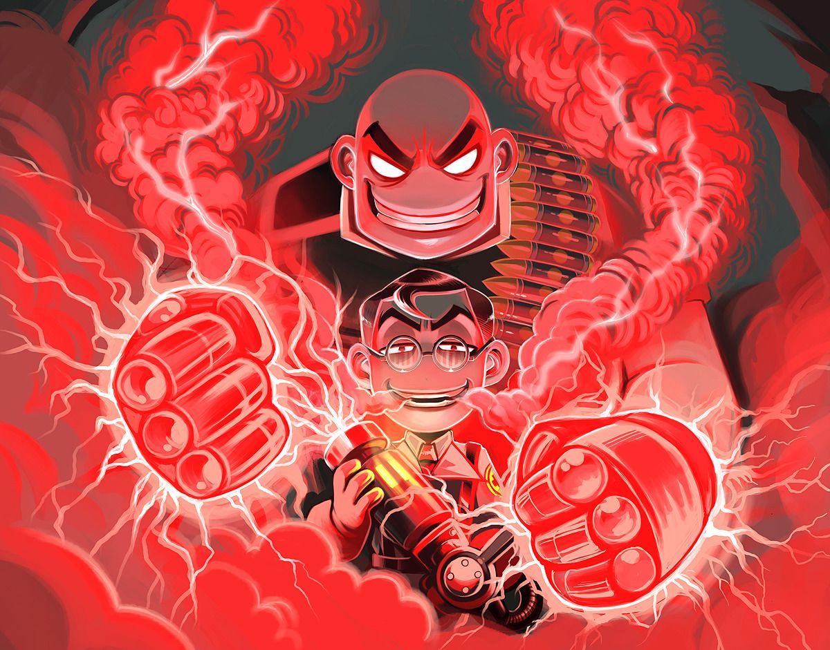 Team Fortress 2 Mortal Kombat crossover, Ed Boon, 2880x1800 2K+, PC
