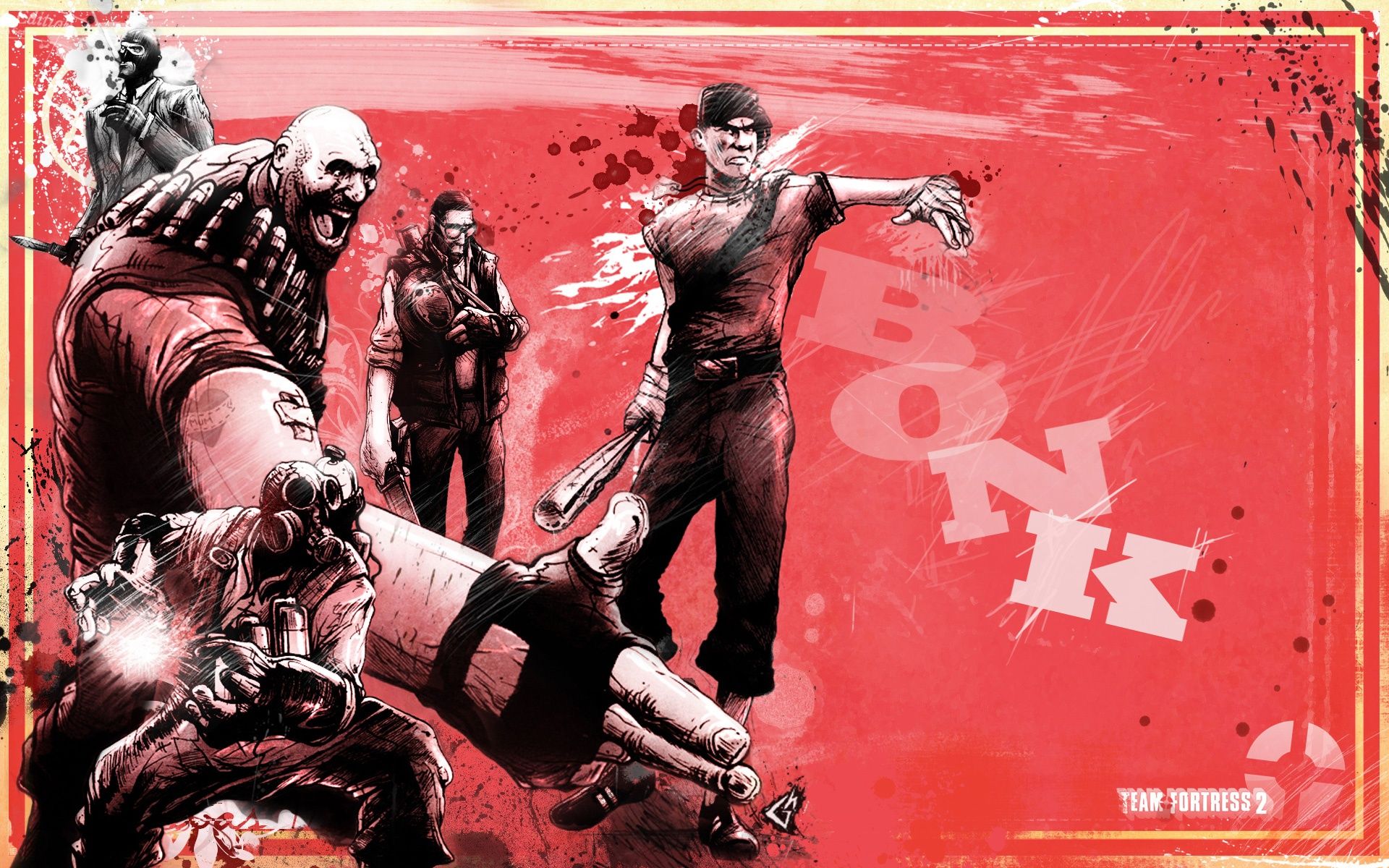 Heavy Team Fortress 2 notturno, 1920x1080 1080p, PC Desktop