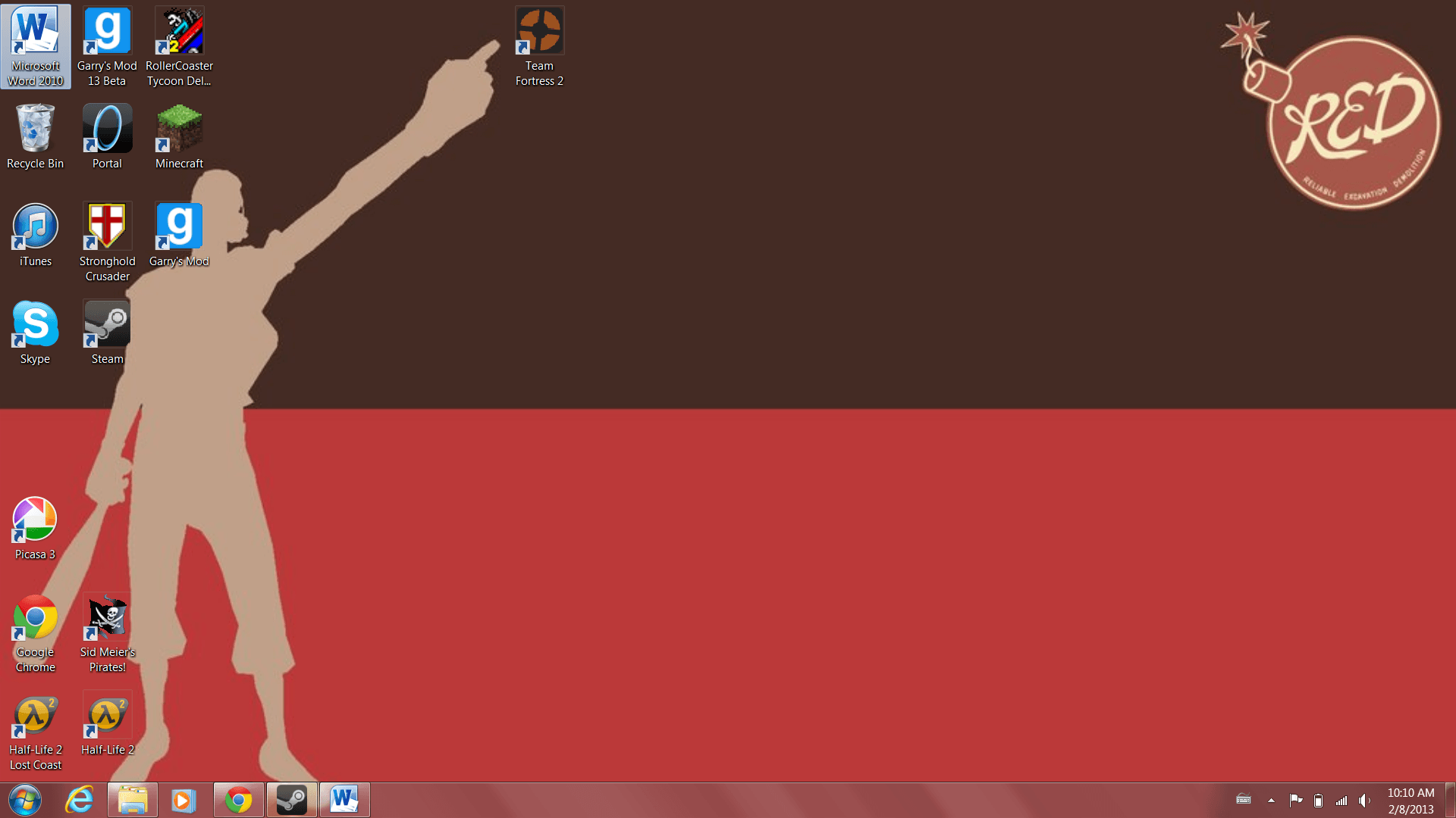 Scout TF2 sagoma rossa, 1920x1080 1080p, PC